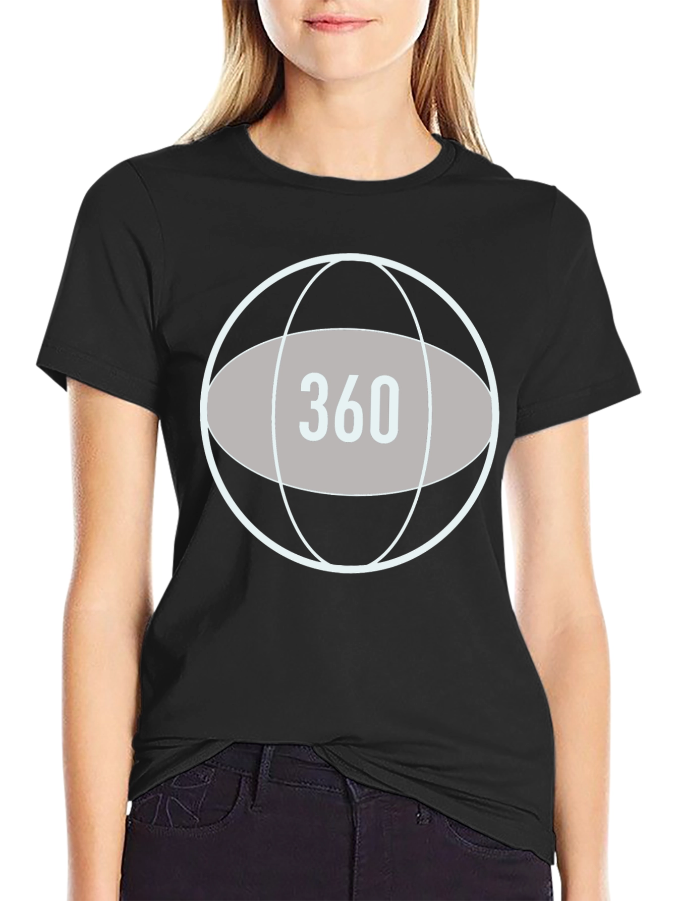 360 Graphic T-Shirt - Stylish Globe Design