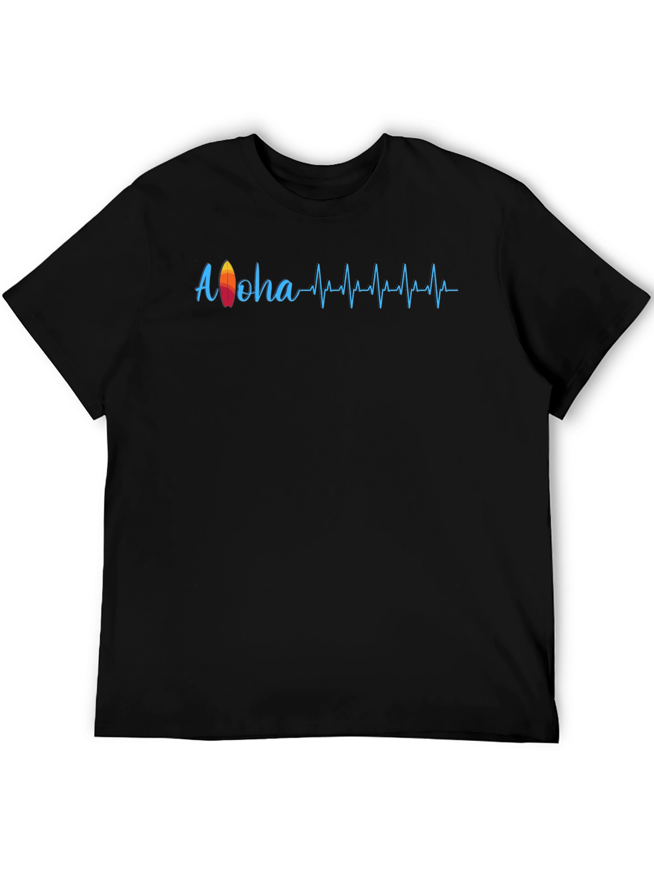 Aloha Surf Heartbeat T-Shirt - Black