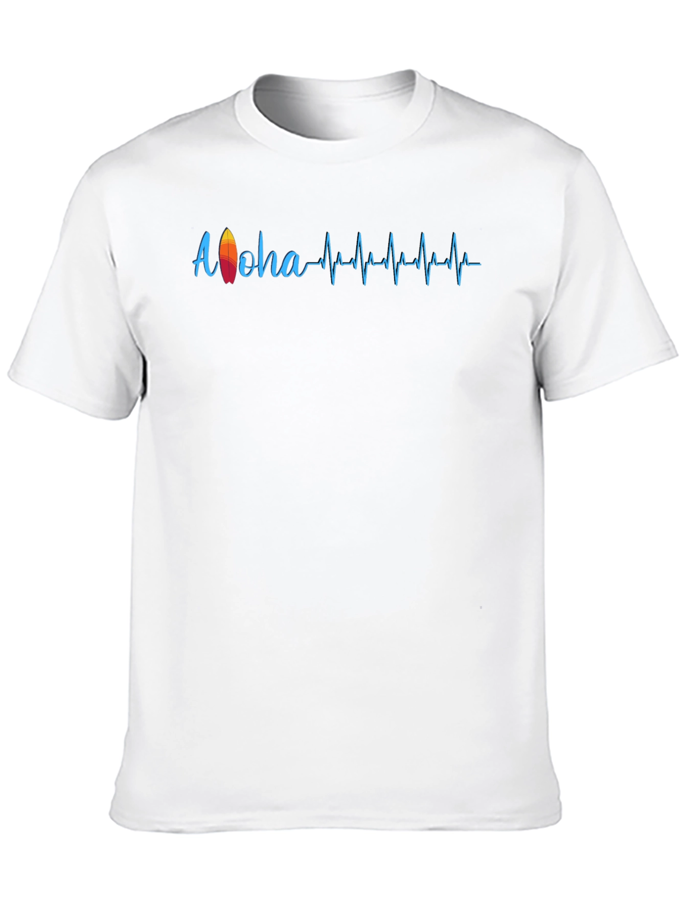 Aloha Surf Heartbeat T-Shirt - Black