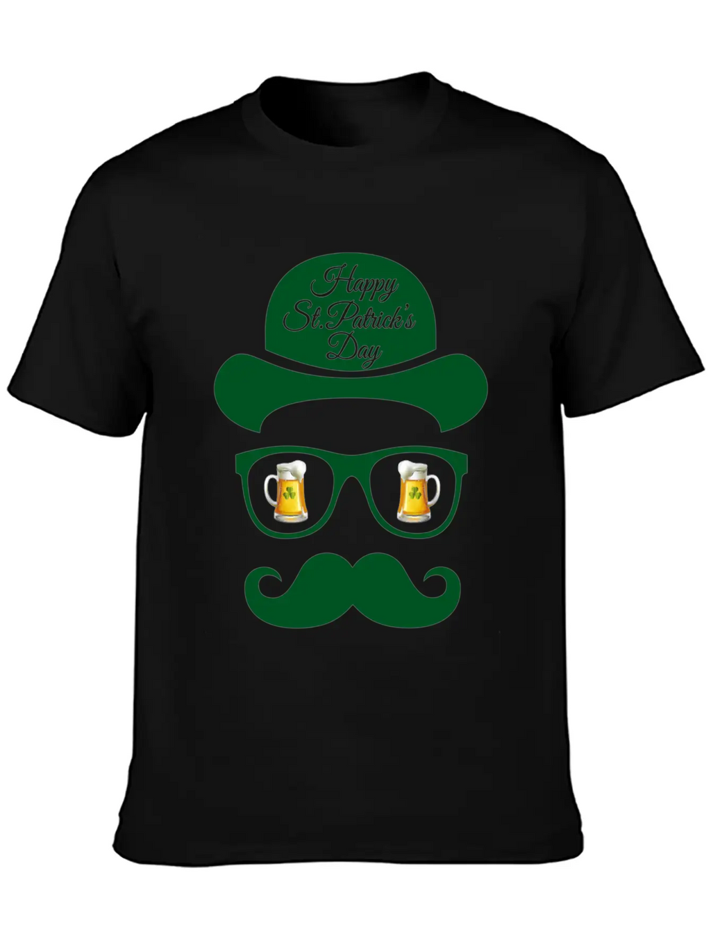 St Patrick S Day Shadow Face Man Classic Cotton Tee – Unisex Comfort For Any Season