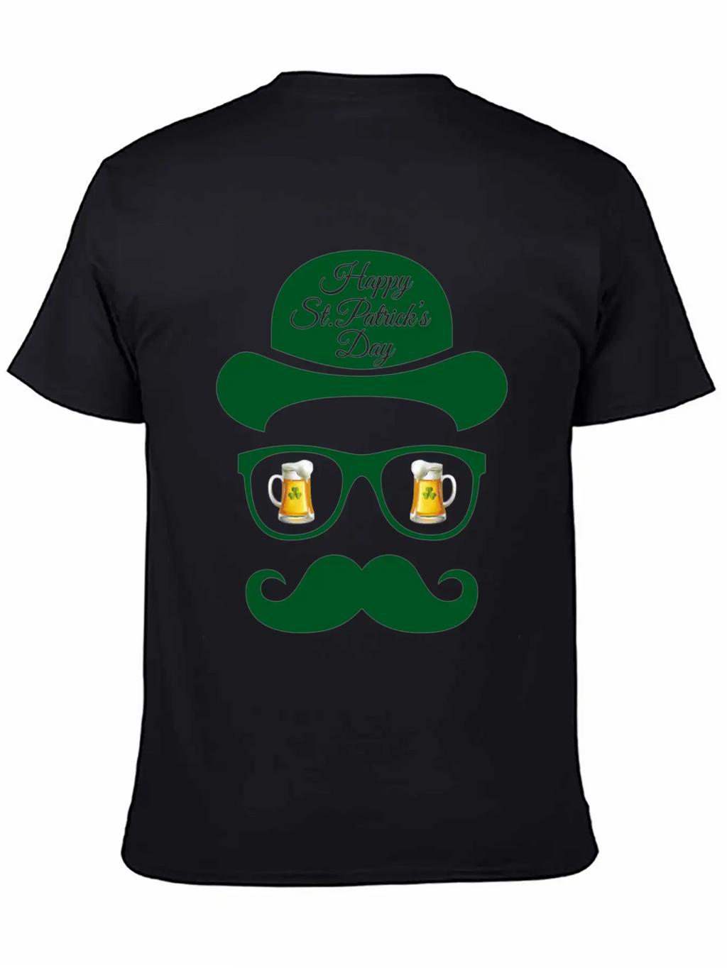 St Patrick S Day Shadow Face Man Classic Cotton Tee – Unisex Comfort For Any Season