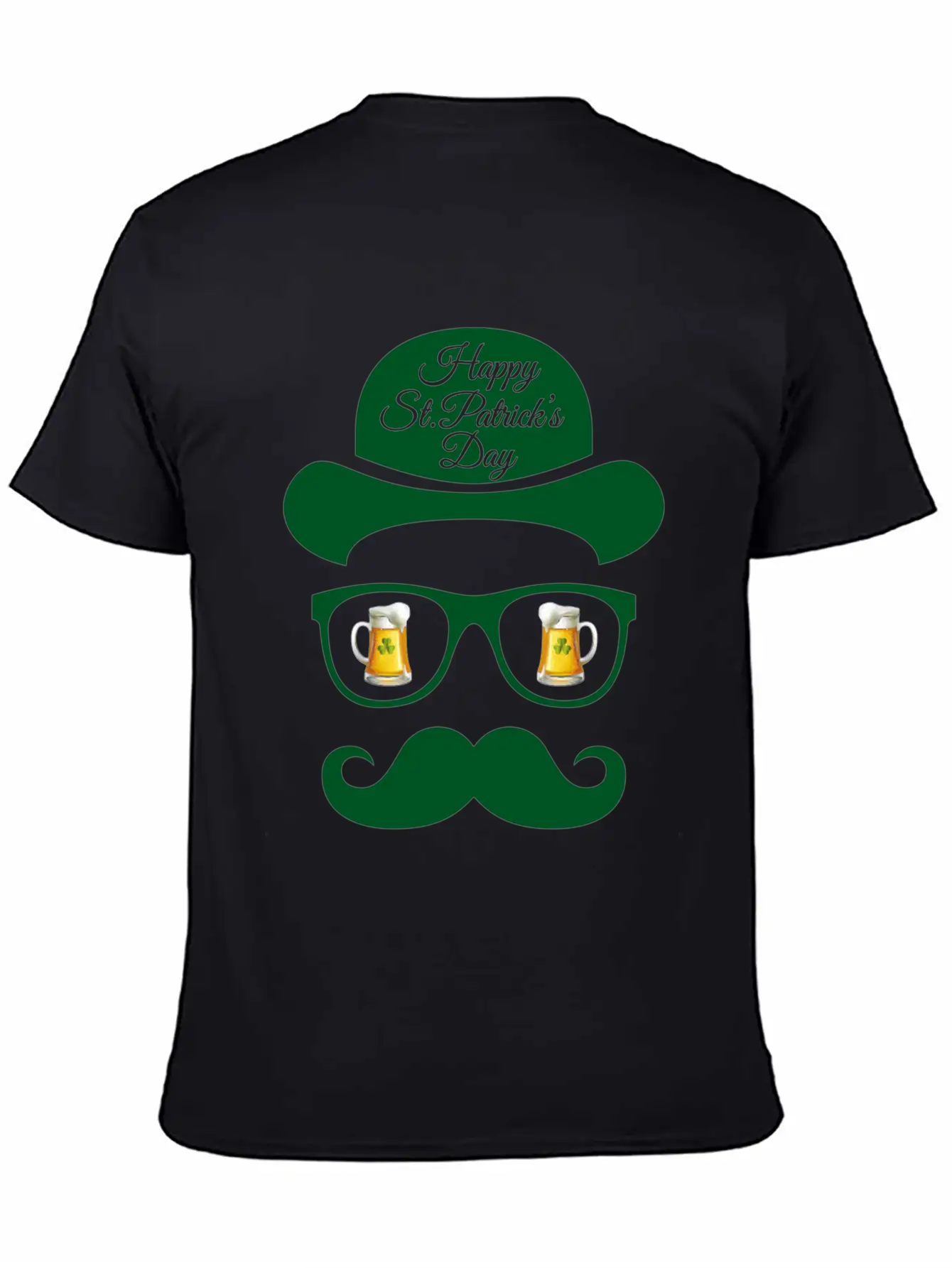 St Patrick S Day Shadow Face Man Classic Cotton Tee – Unisex Comfort For Any Season