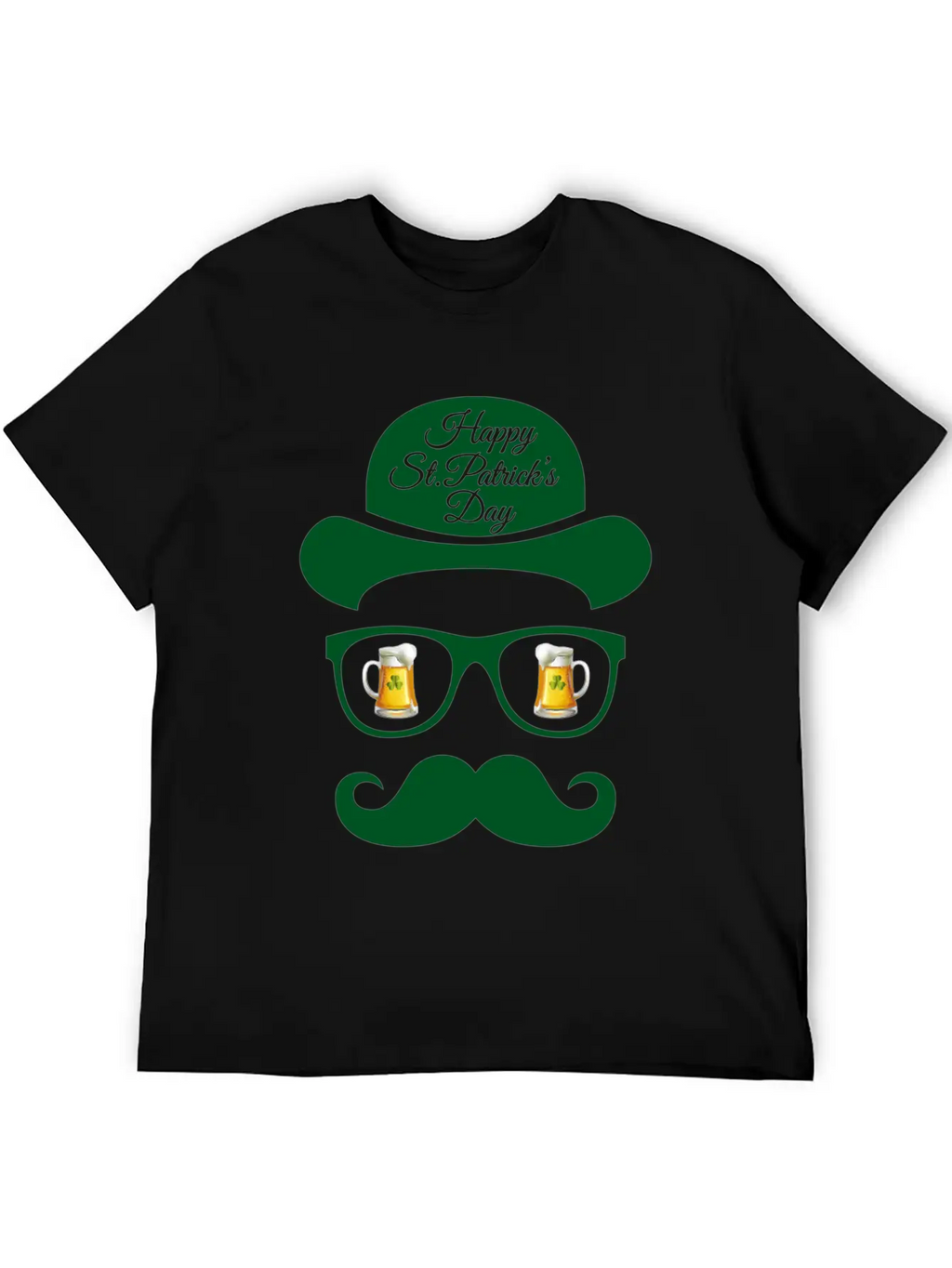 St Patrick S Day Shadow Face Man Classic Cotton Tee – Unisex Comfort For Any Season