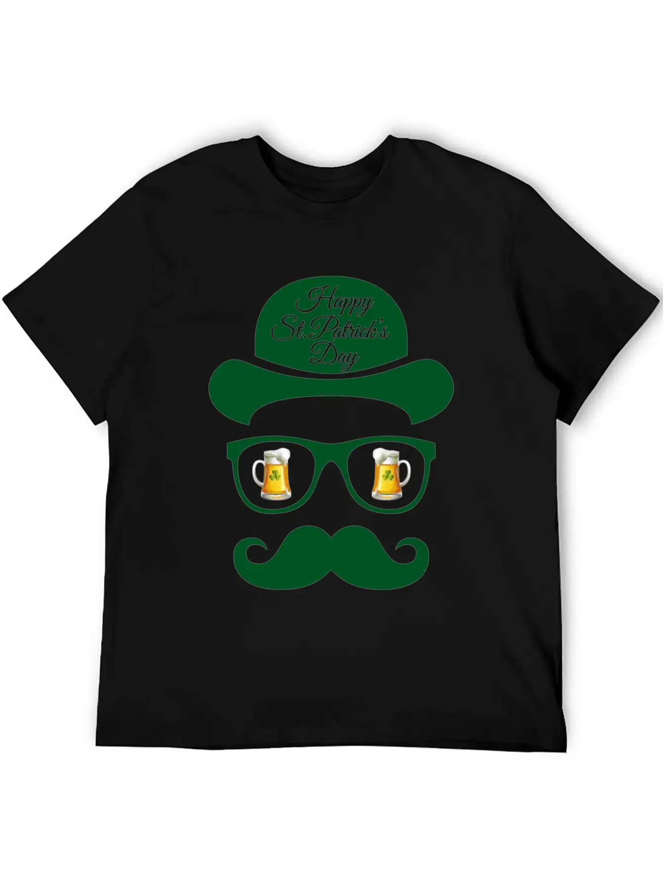 St Patrick S Day Shadow Face Man Classic Cotton Tee – Unisex Comfort For Any Season