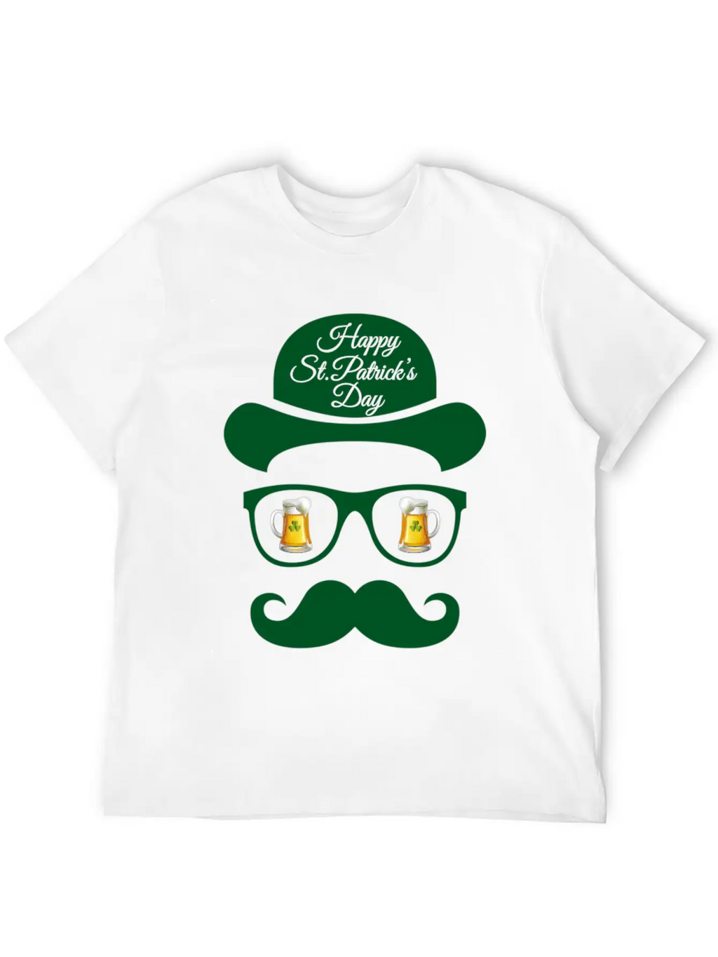 St Patrick S Day Shadow Face Man Classic Cotton Tee – Unisex Comfort For Any Season