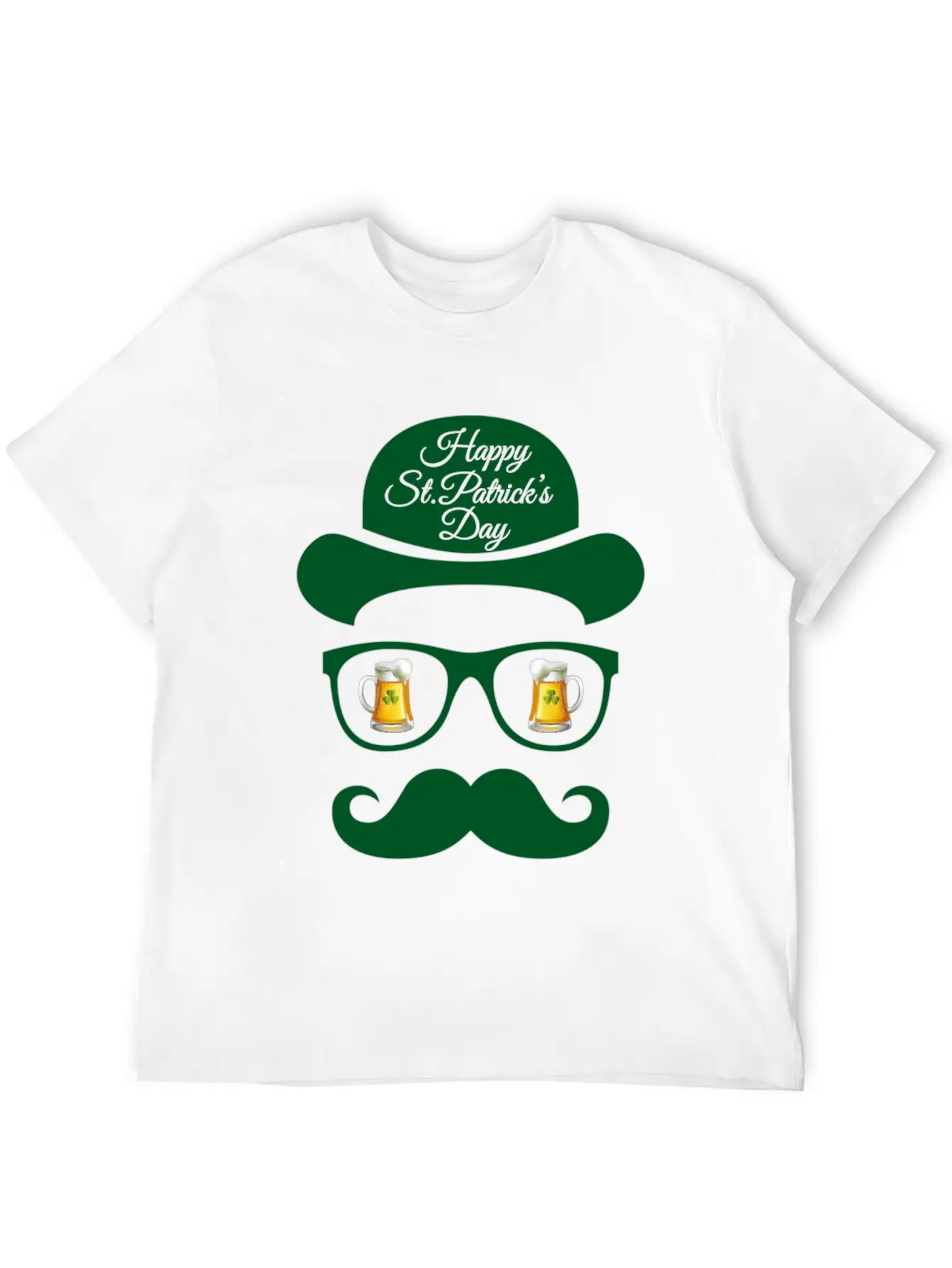 St Patrick S Day Shadow Face Man Classic Cotton Tee – Unisex Comfort For Any Season