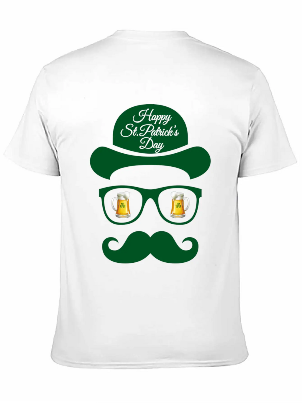 St Patrick S Day Shadow Face Man Classic Cotton Tee – Unisex Comfort For Any Season