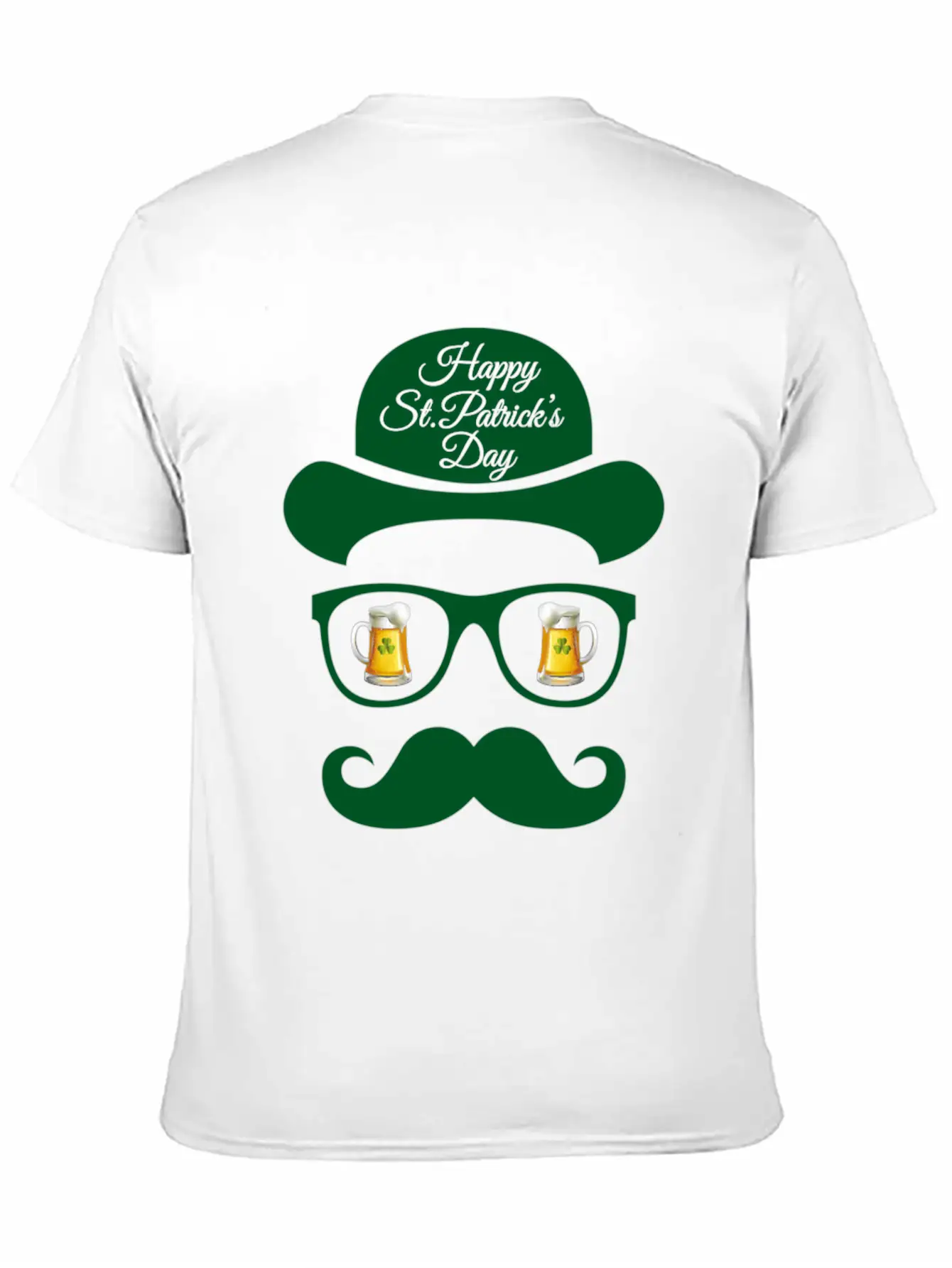 St Patrick S Day Shadow Face Man Classic Cotton Tee – Unisex Comfort For Any Season