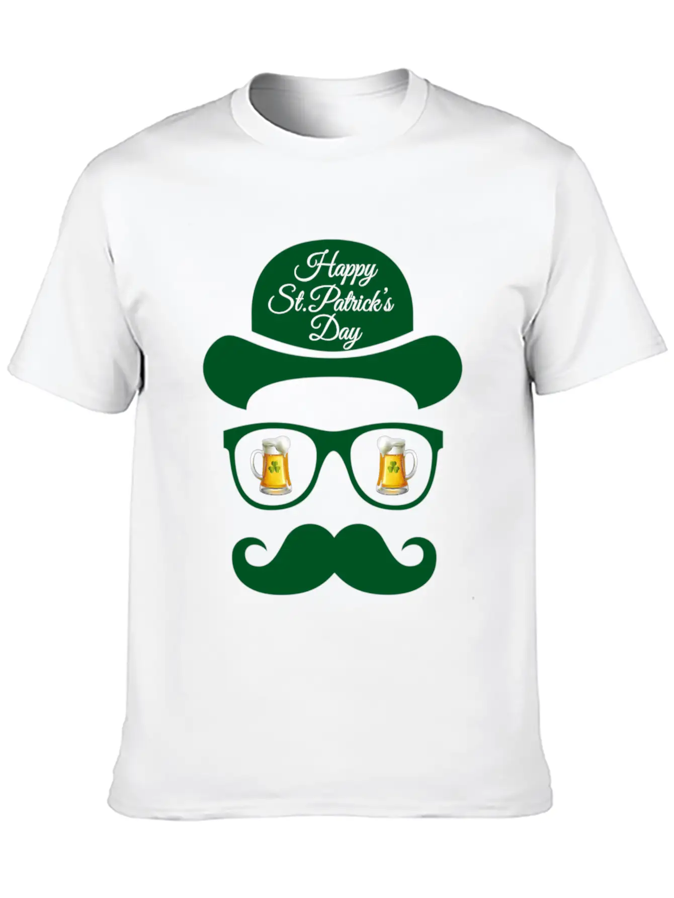 St Patrick S Day Shadow Face Man Classic Cotton Tee – Unisex Comfort For Any Season