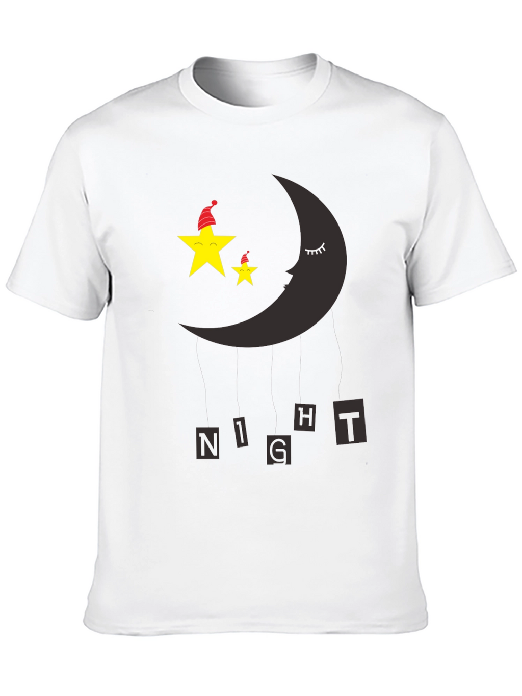 Night Sky Sleepy Moon & Stars Graphic Tee