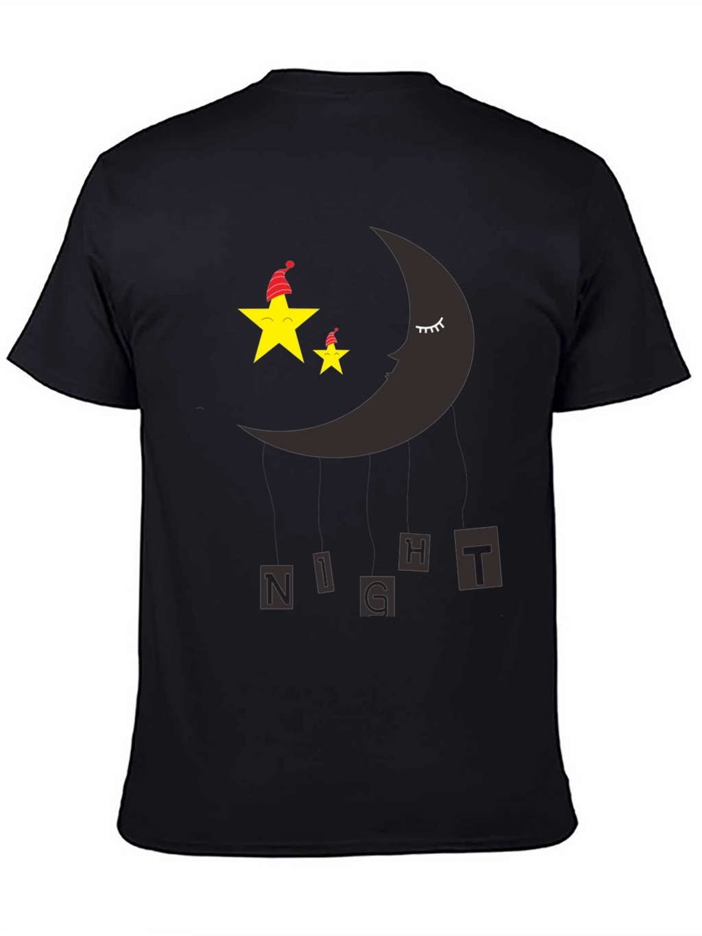 Night Sky Sleepy Moon & Stars Graphic Tee