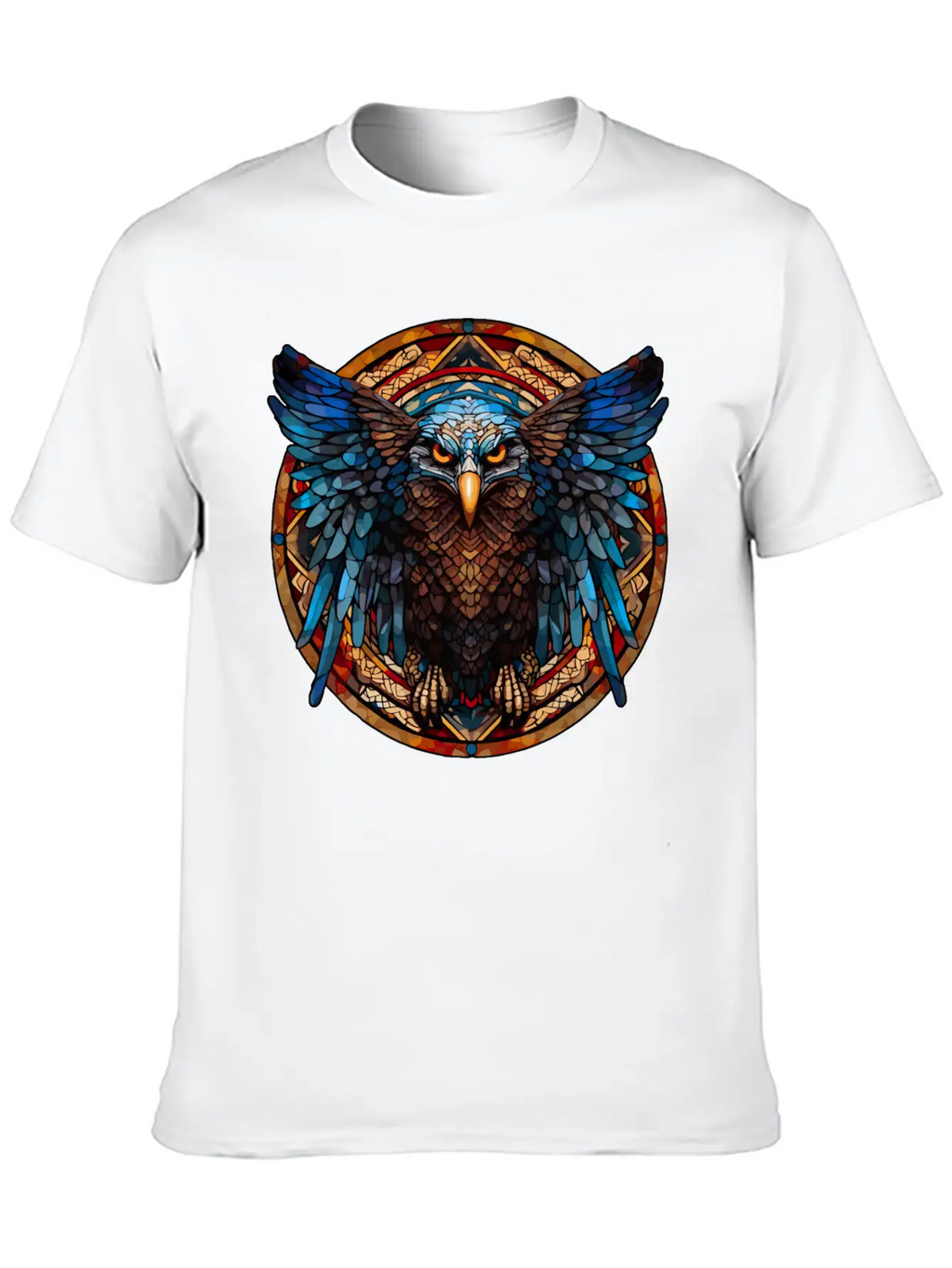 Stained Glass Eagle (4 Of 4) Modern Fit Casual T-Shirt – Clean And Versatile Design
