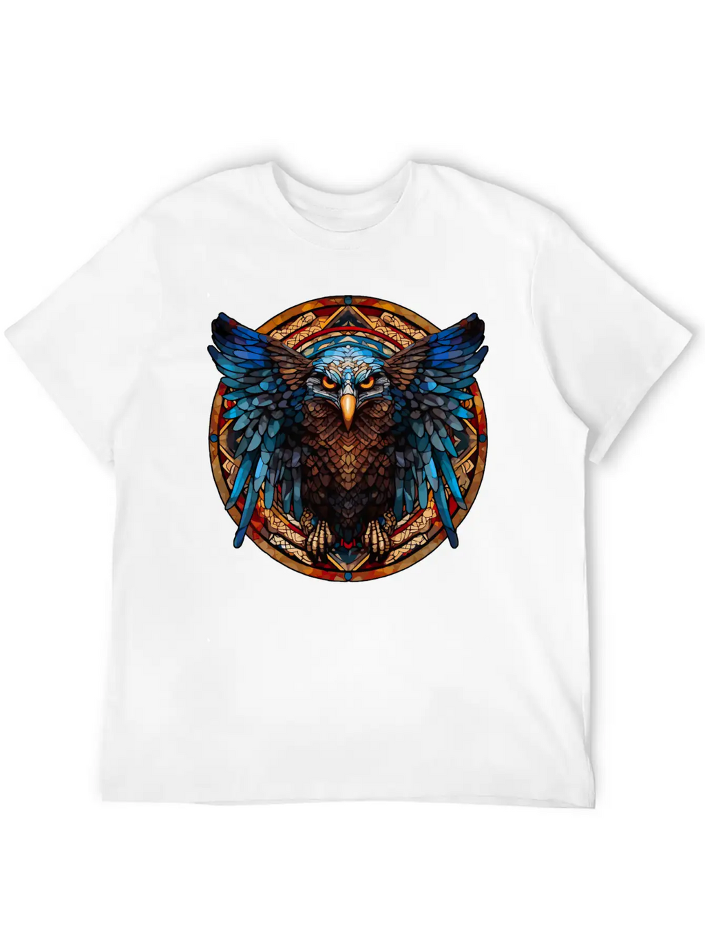 Stained Glass Eagle (4 Of 4) Modern Fit Casual T-Shirt – Clean And Versatile Design