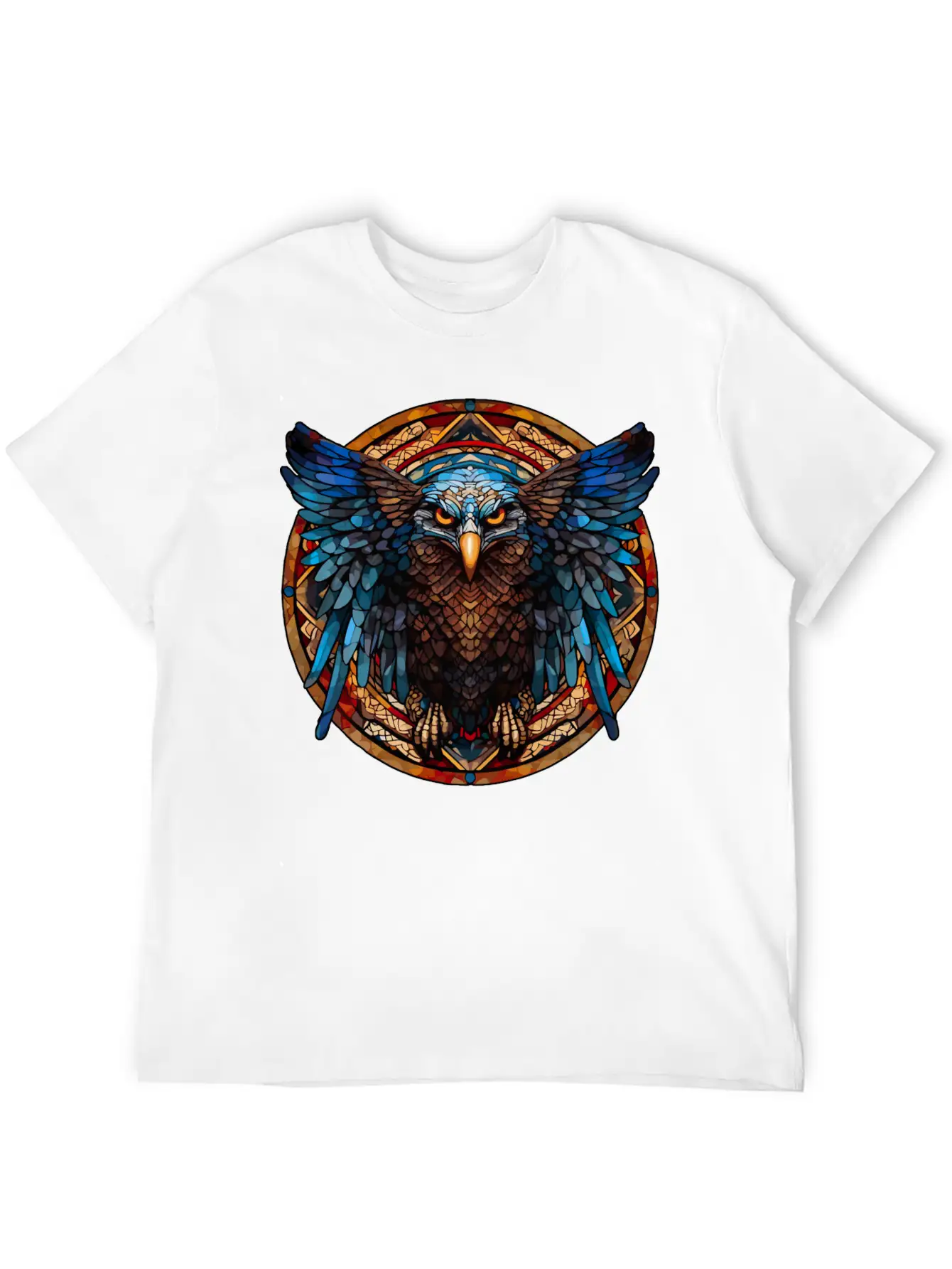Stained Glass Eagle (4 Of 4) Modern Fit Casual T-Shirt – Clean And Versatile Design