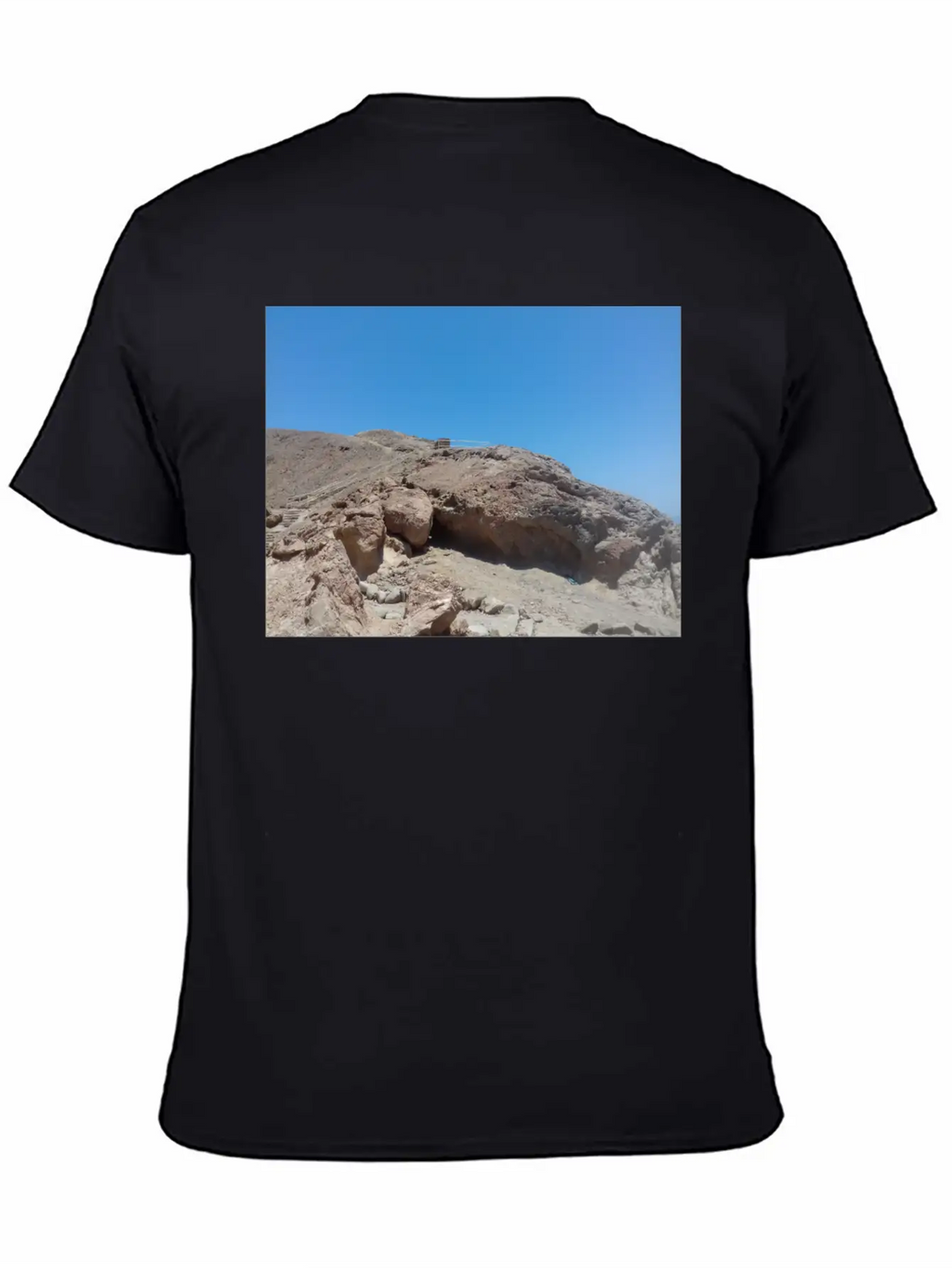 Stairs On A Hill In The Blue Hole Stylish Everyday T-Shirt – Unisex Basic Cotton Tee