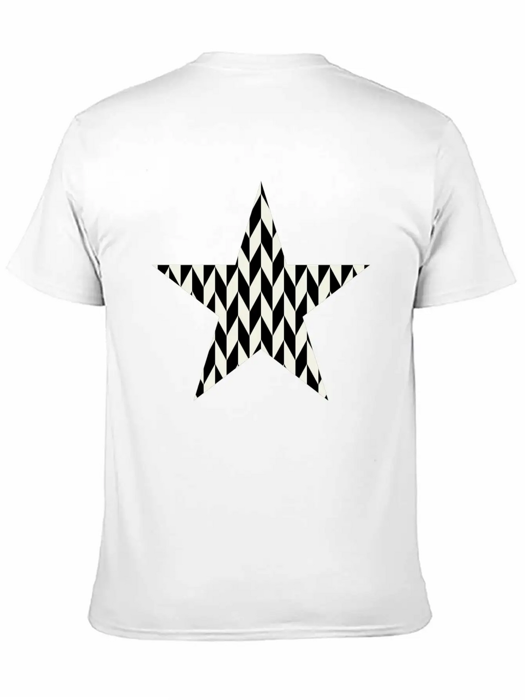 Star Black And White Relaxed Everyday Tee – Lightweight And Durable Cotton
