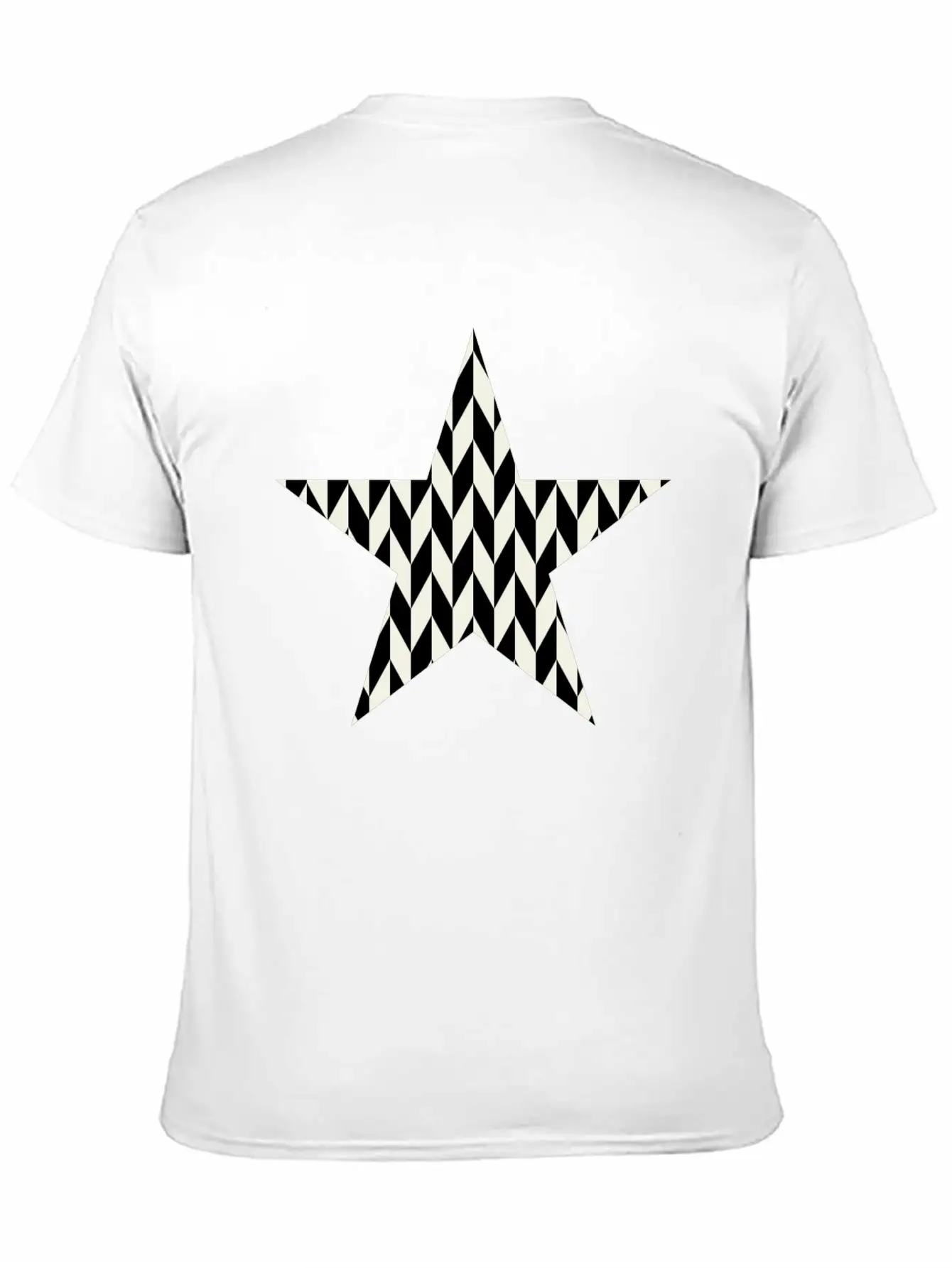 Star Black And White Relaxed Everyday Tee – Lightweight And Durable Cotton