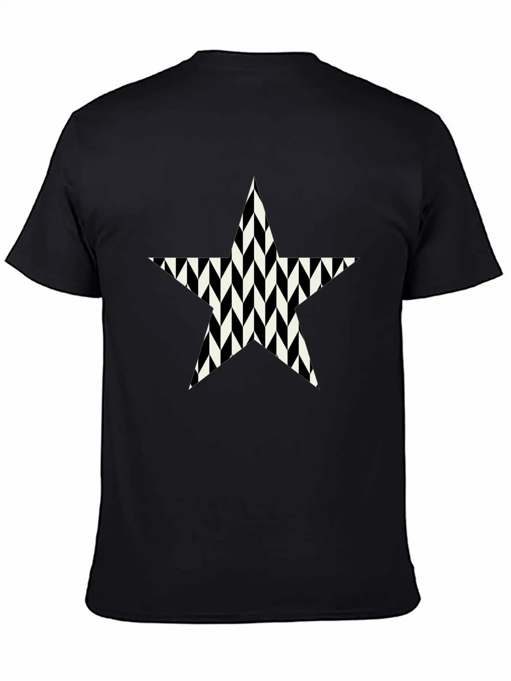 Star Black And White Relaxed Everyday Tee – Lightweight And Durable Cotton