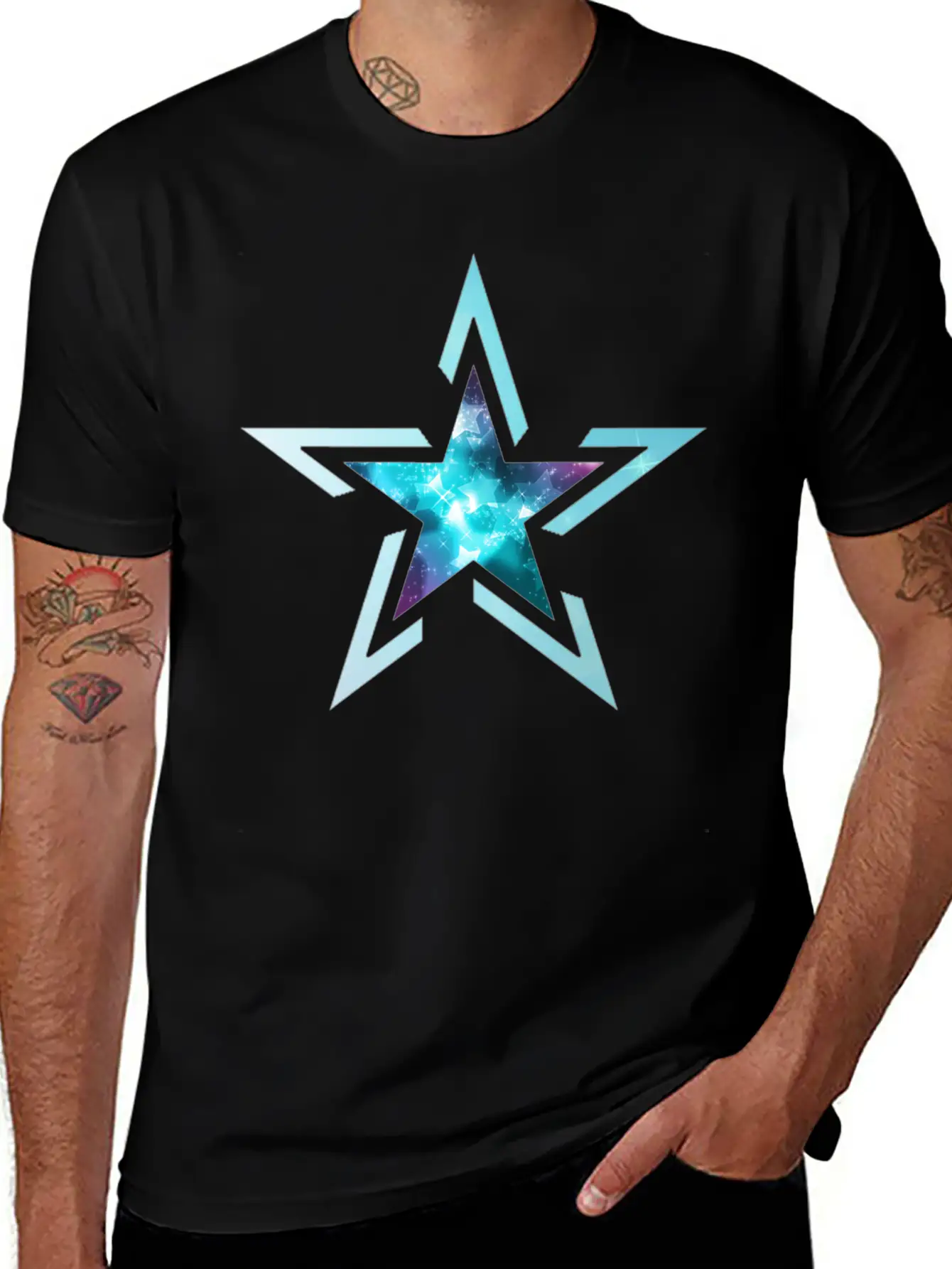Star Breathable Soft Cotton T-Shirt – Timeless Casual Look