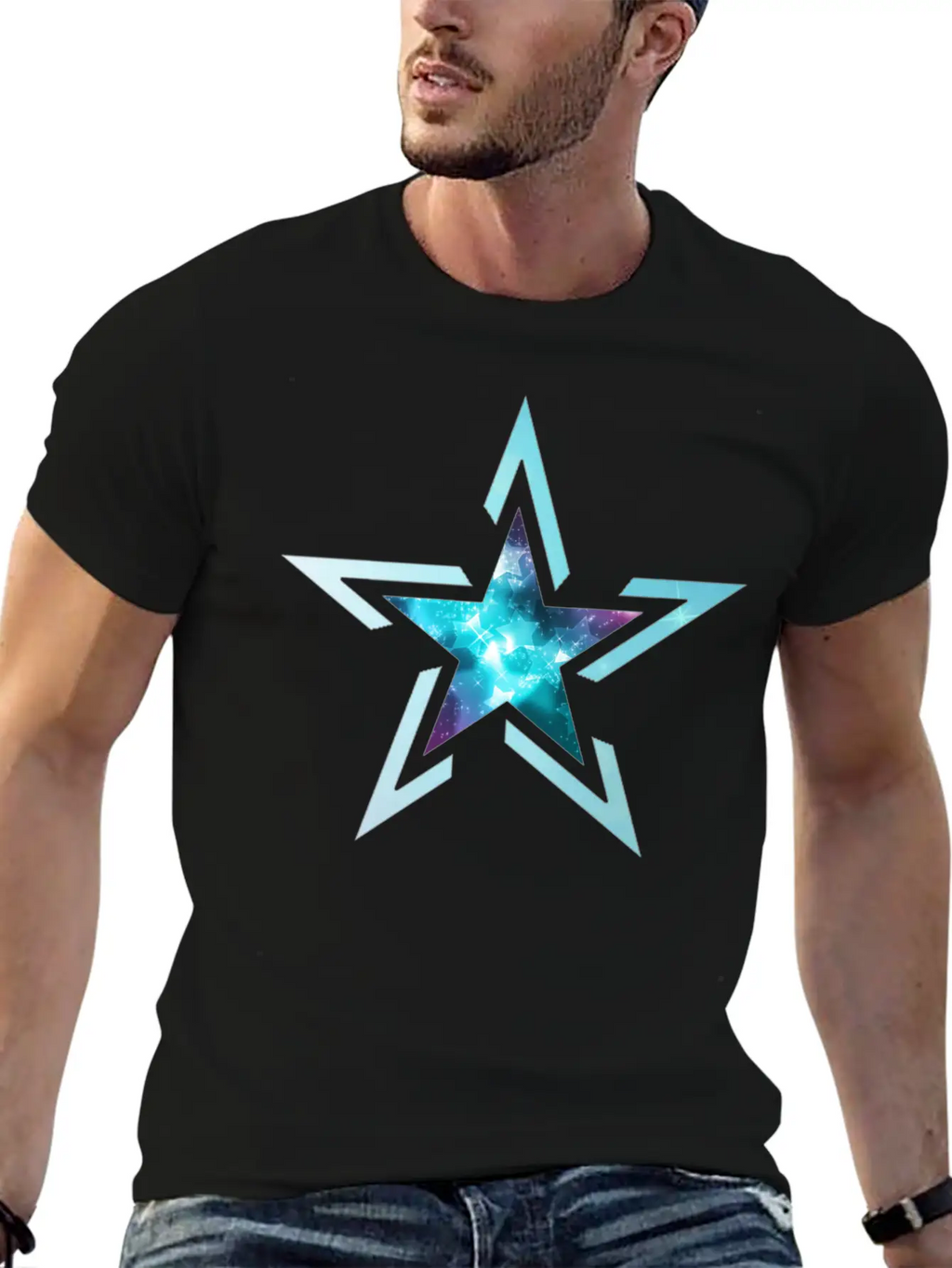 Star Breathable Soft Cotton T-Shirt – Timeless Casual Look
