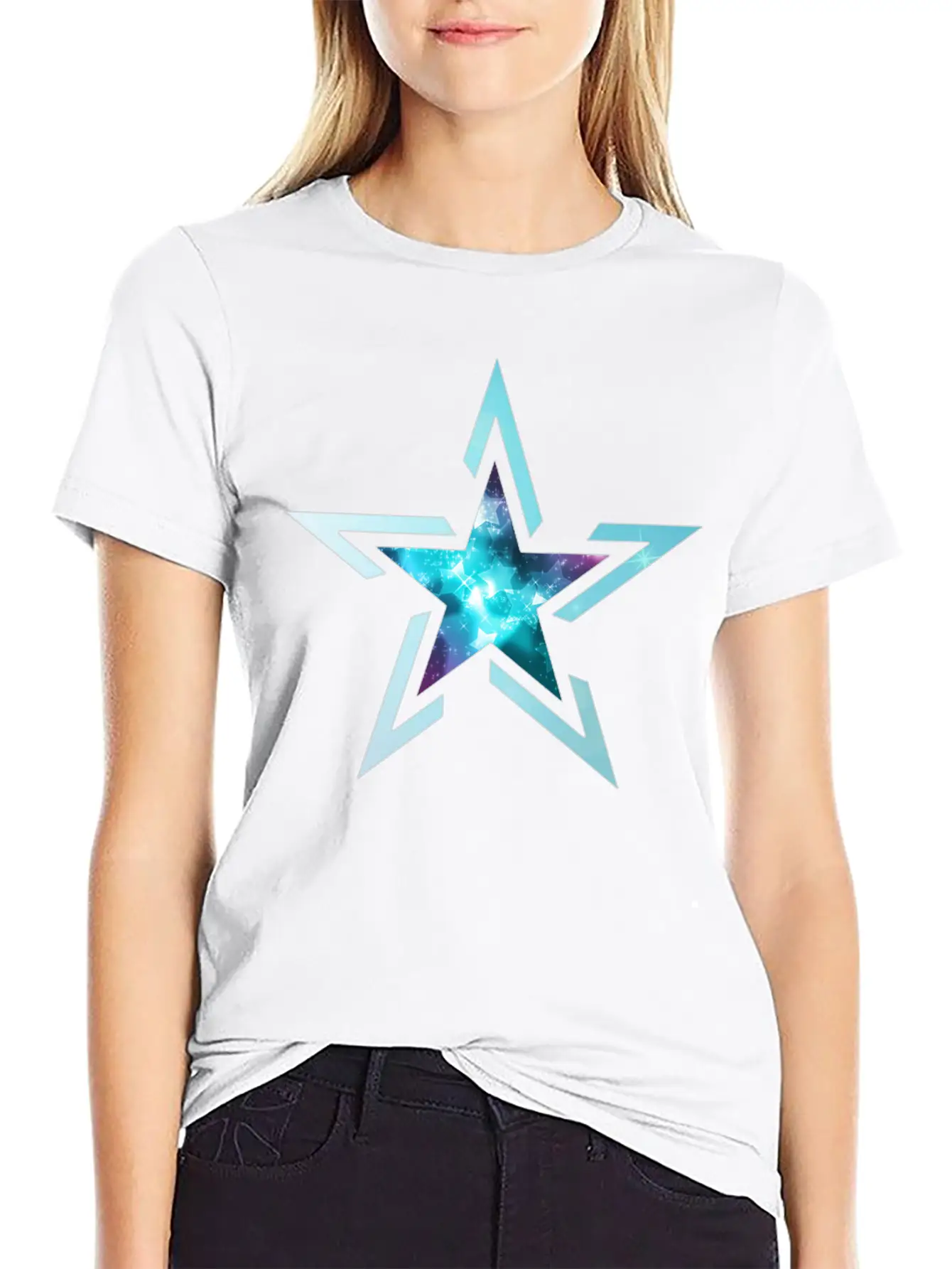Star Breathable Soft Cotton T-Shirt – Timeless Casual Look