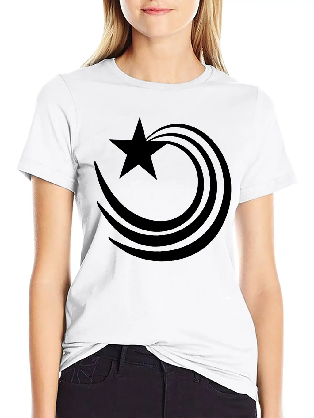 Star Logo Unisex Casual T-Shirt – Clean Design For Daily Comfort