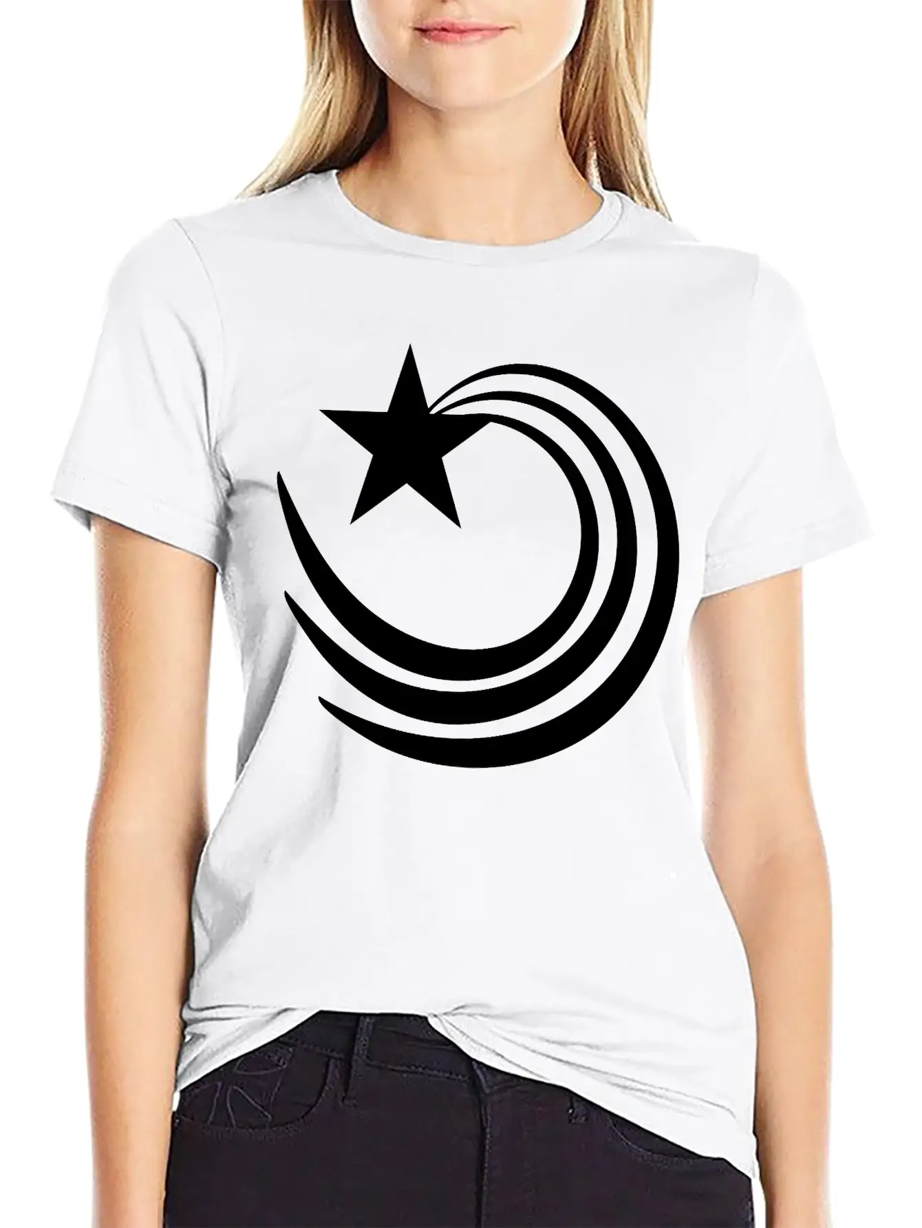 Star Logo Unisex Casual T-Shirt – Clean Design For Daily Comfort