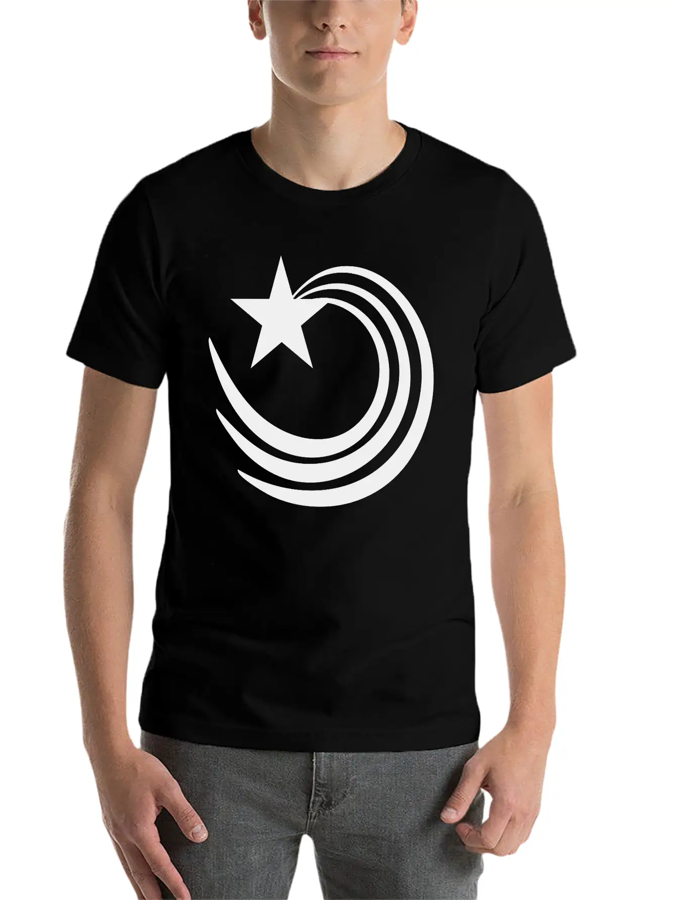 Star Logo Unisex Casual T-Shirt – Clean Design For Daily Comfort