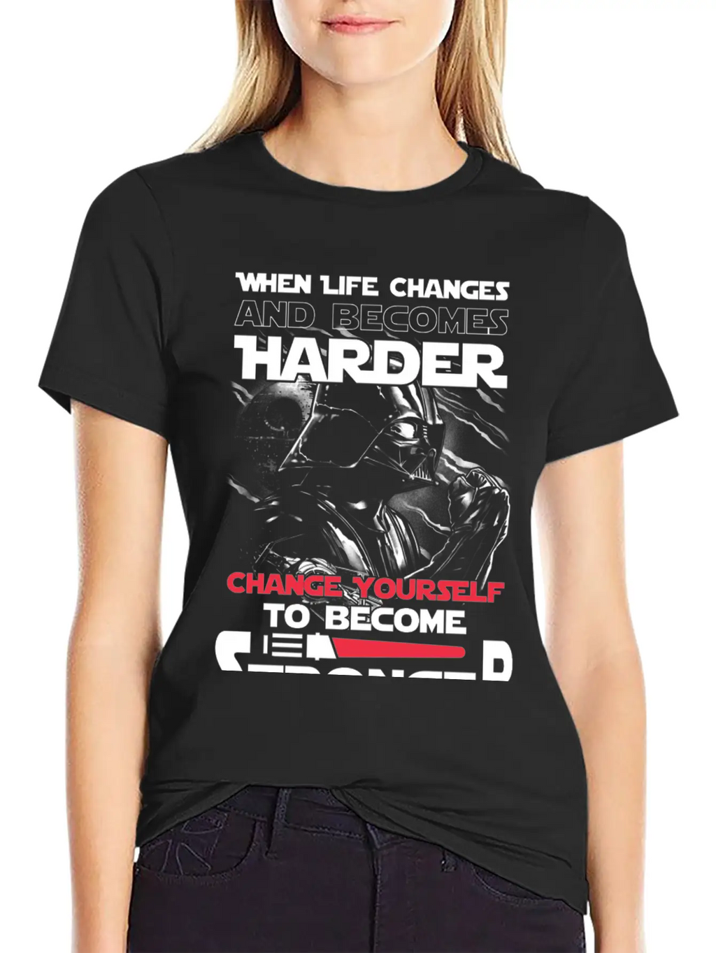Star Wars - Change Yourself To Become Stronger Relaxed Everyday Tee – Lightweight And Durable Cotton