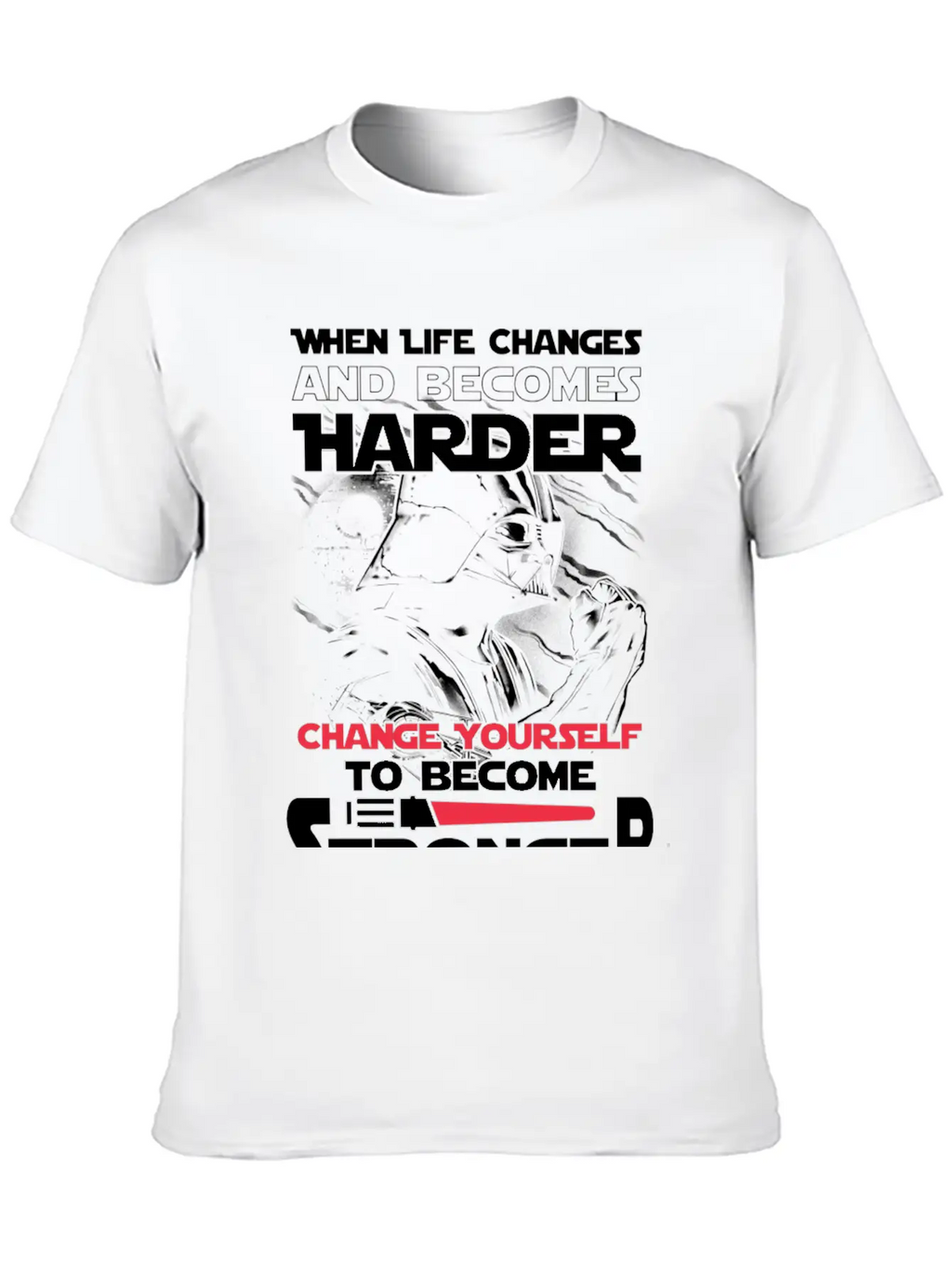 Star Wars - Change Yourself To Become Stronger Relaxed Everyday Tee – Lightweight And Durable Cotton