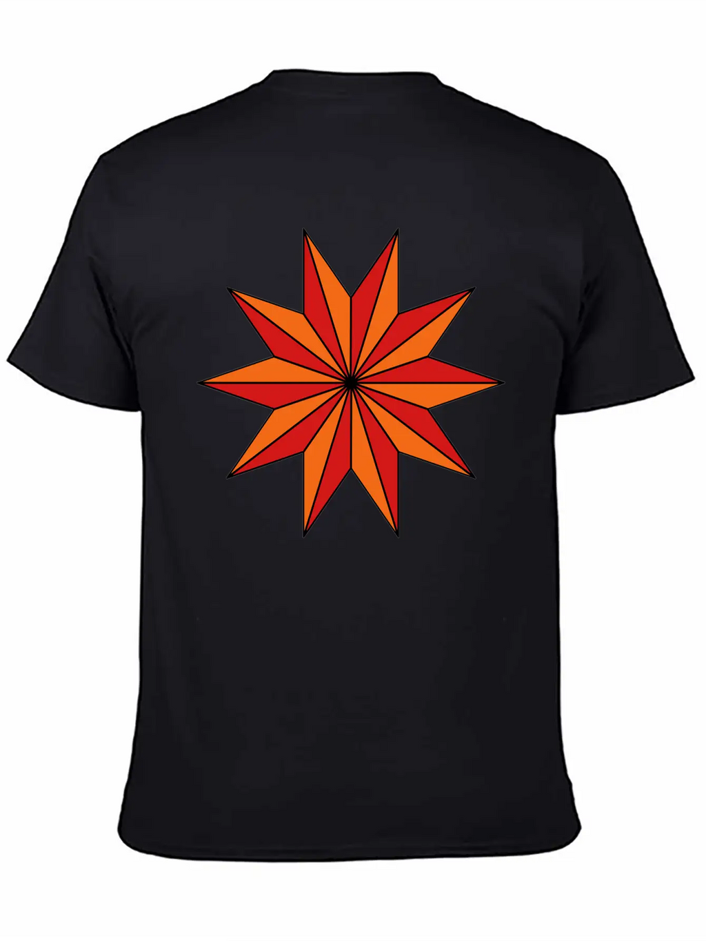 Star With 10 Rays Timeless Short Sleeve Tee – Comfy And Minimalist Design