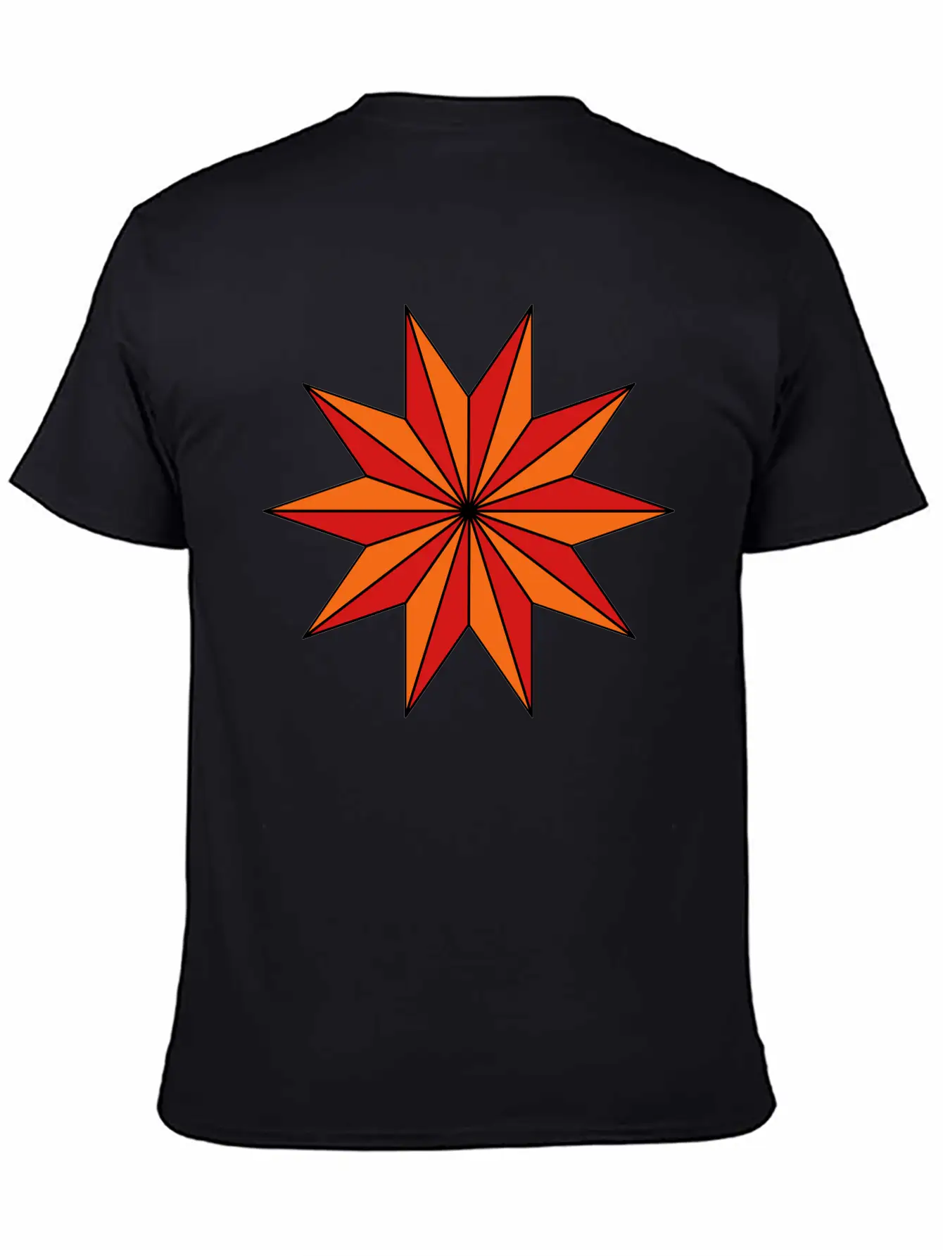 Star With 10 Rays Timeless Short Sleeve Tee – Comfy And Minimalist Design