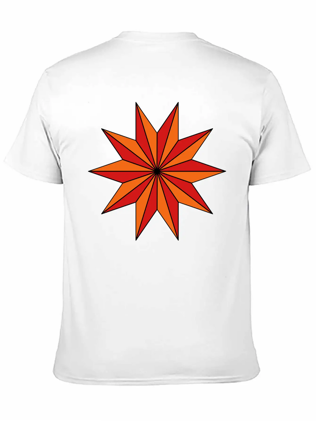 Star With 10 Rays Timeless Short Sleeve Tee – Comfy And Minimalist Design