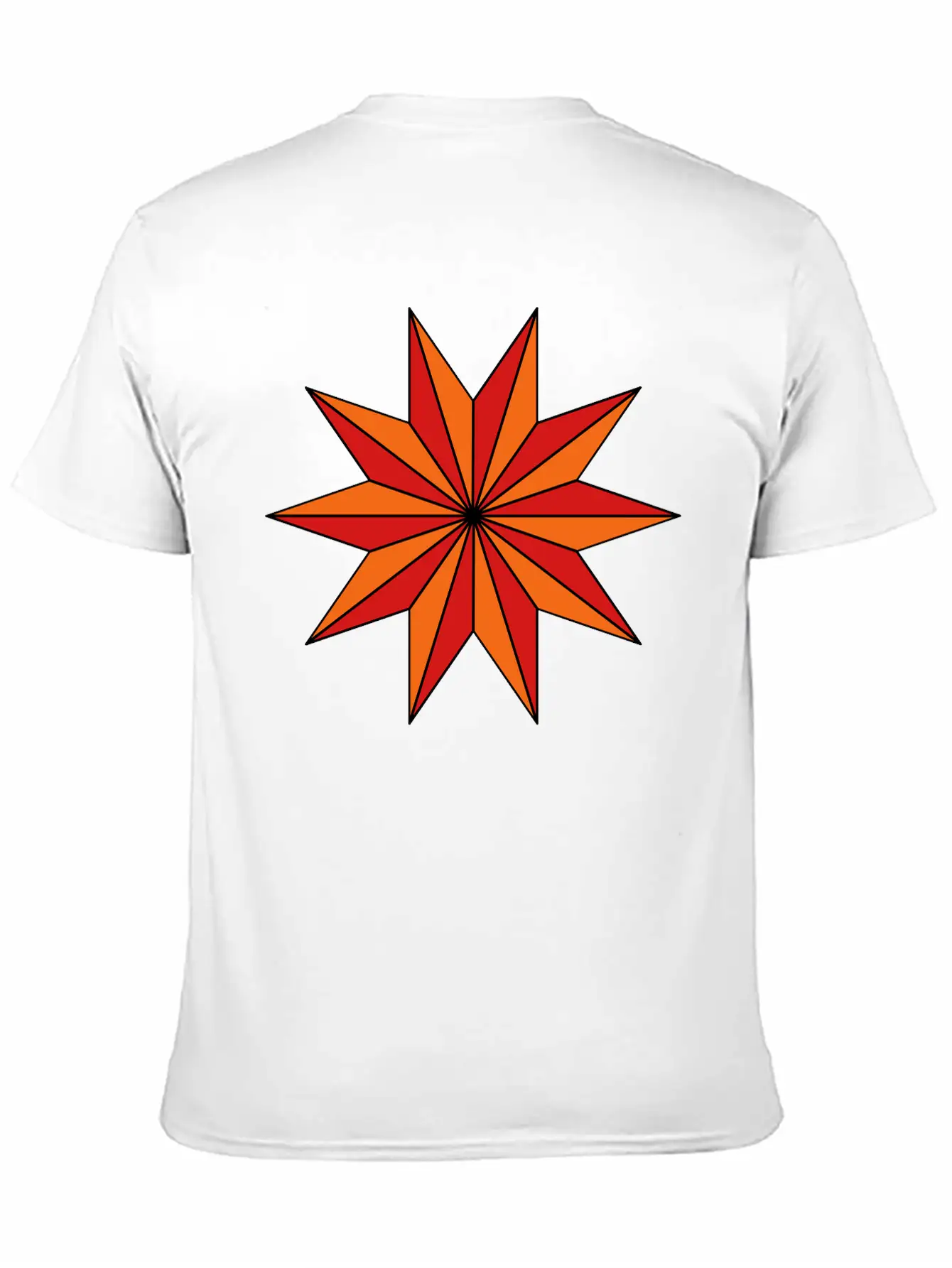Star With 10 Rays Timeless Short Sleeve Tee – Comfy And Minimalist Design