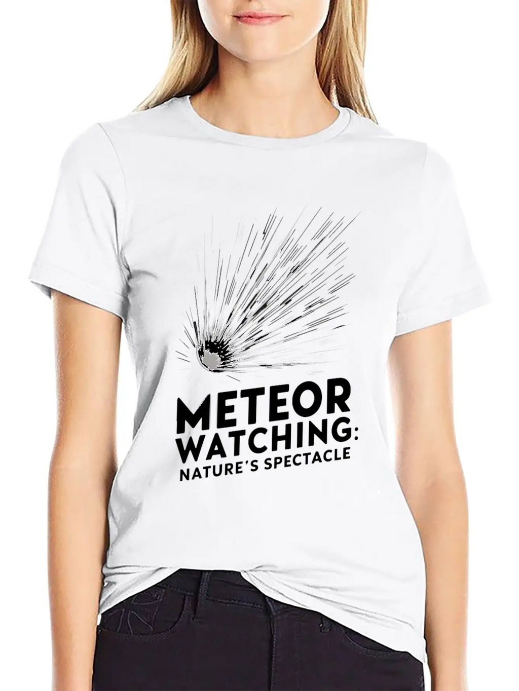 Stargazing Adventures Under The Meteor Shower Essential Unisex Summer Tee – Soft Cotton Casual Fit