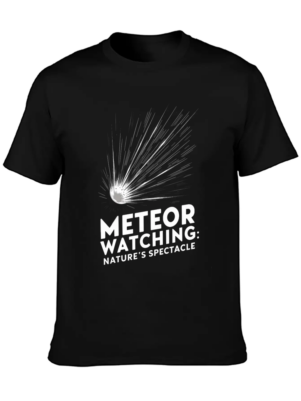 Stargazing Adventures Under The Meteor Shower Essential Unisex Summer Tee – Soft Cotton Casual Fit