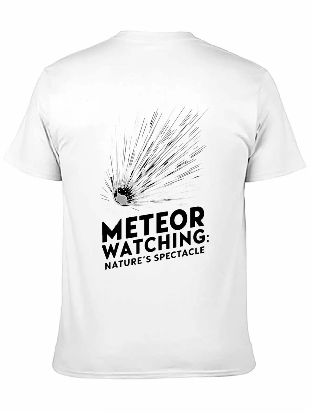 Stargazing Adventures Under The Meteor Shower Essential Unisex Summer Tee – Soft Cotton Casual Fit