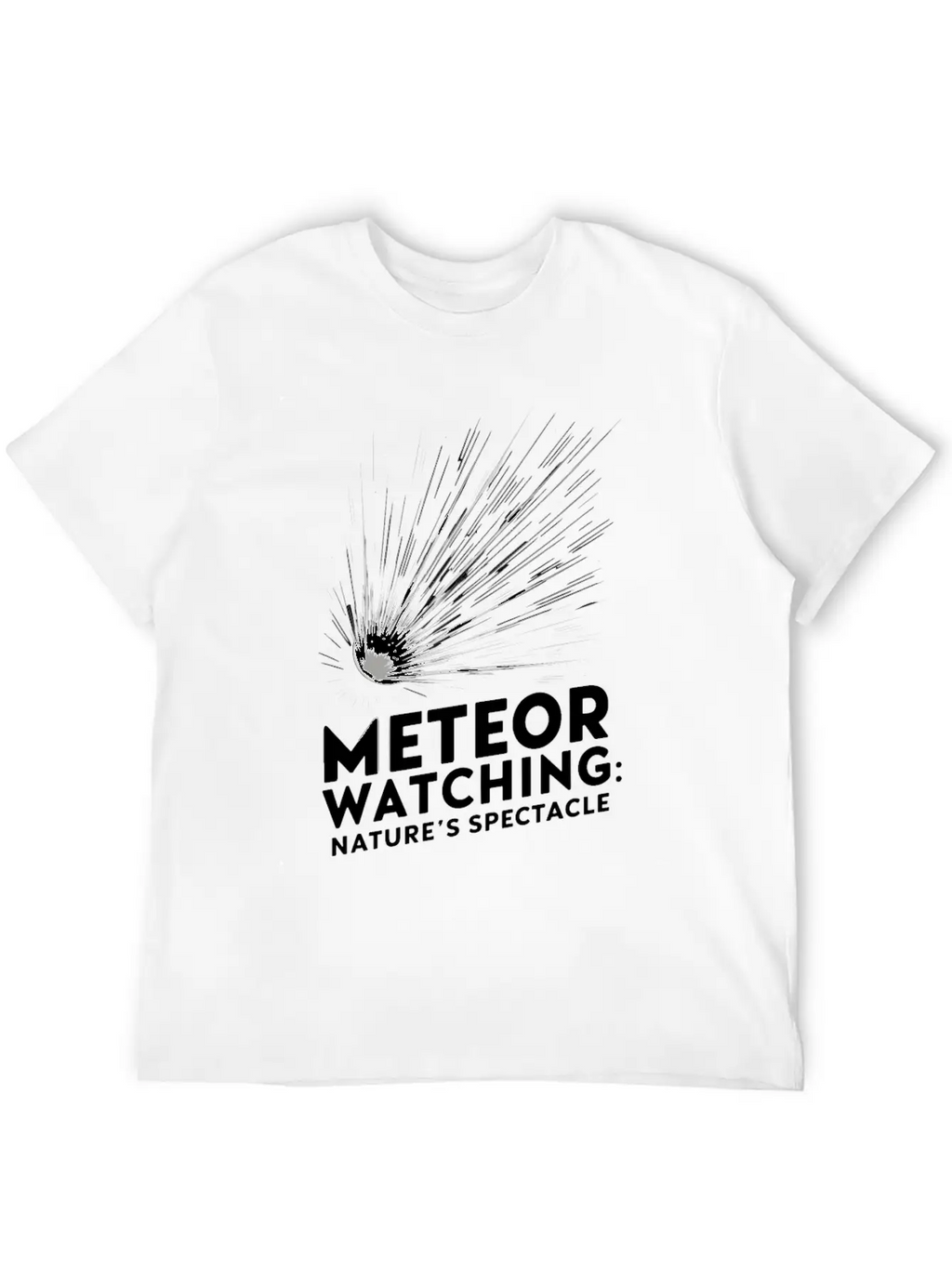 Stargazing Adventures Under The Meteor Shower Essential Unisex Summer Tee – Soft Cotton Casual Fit