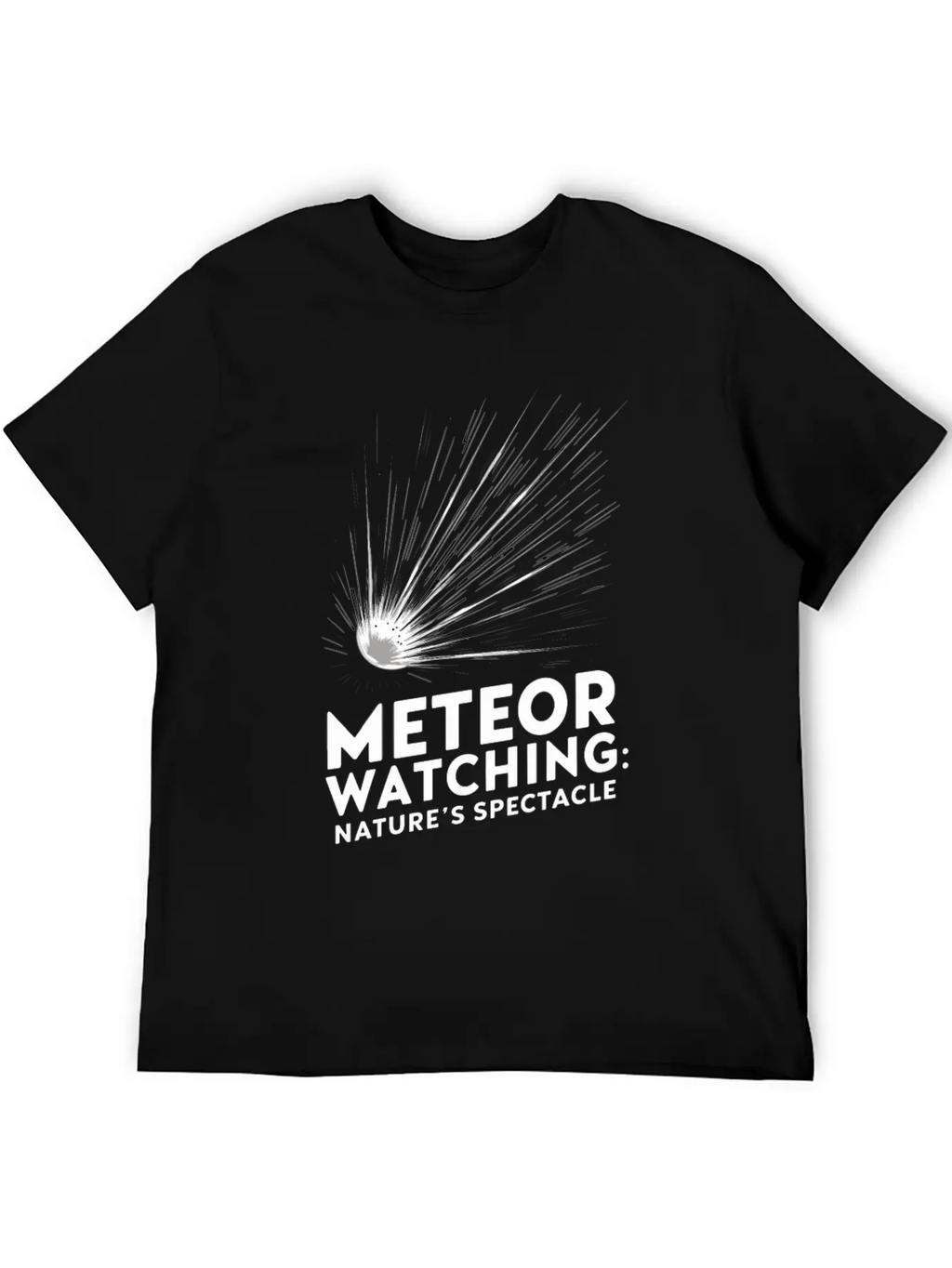 Stargazing Adventures Under The Meteor Shower Essential Unisex Summer Tee – Soft Cotton Casual Fit