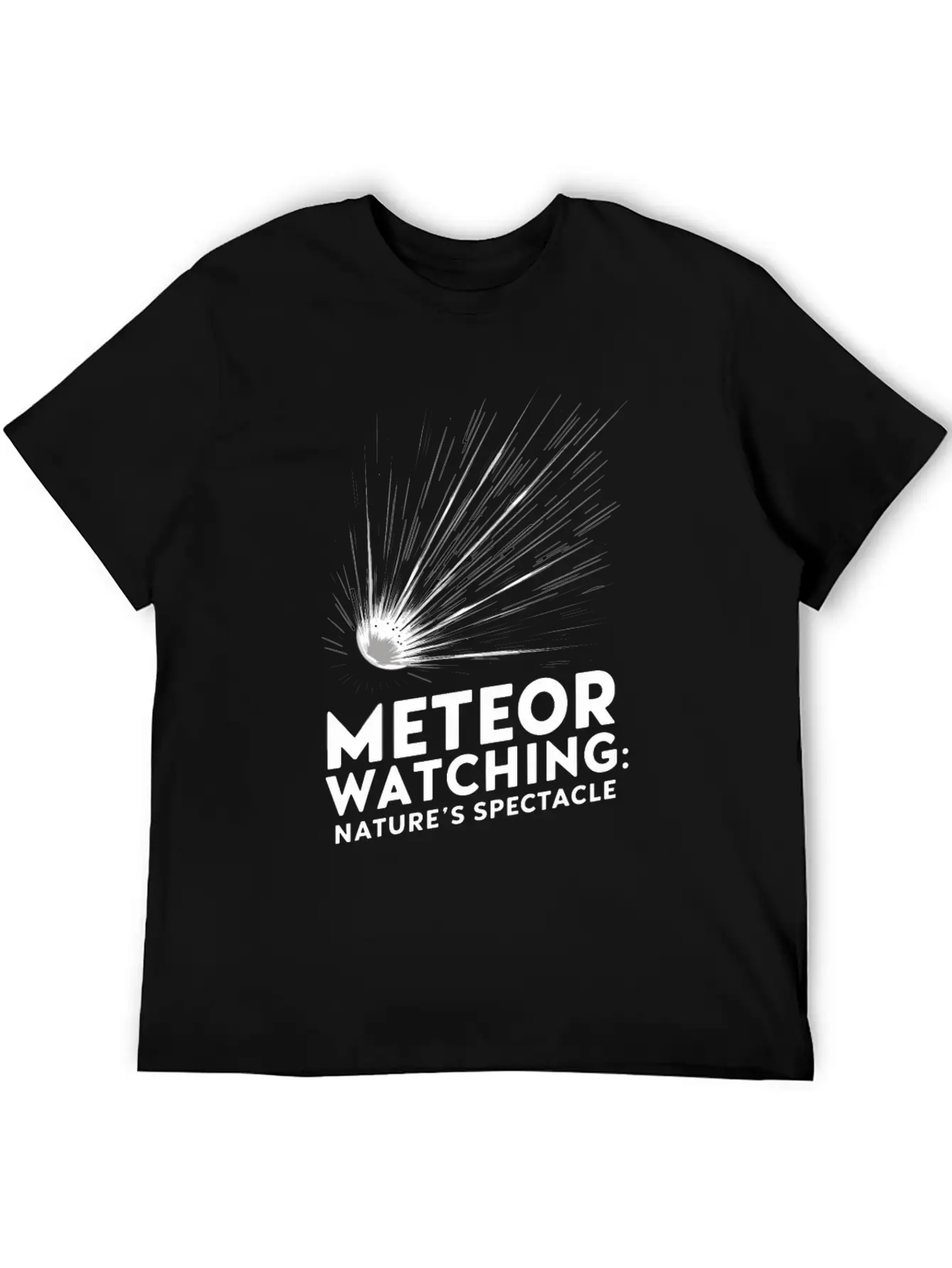 Stargazing Adventures Under The Meteor Shower Essential Unisex Summer Tee – Soft Cotton Casual Fit
