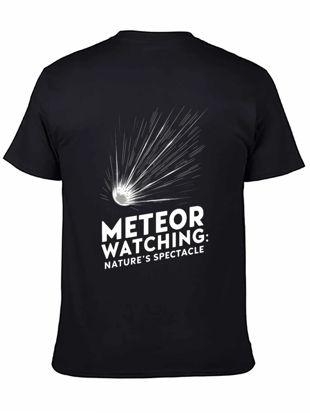 Stargazing Adventures Under The Meteor Shower Essential Unisex Summer Tee – Soft Cotton Casual Fit