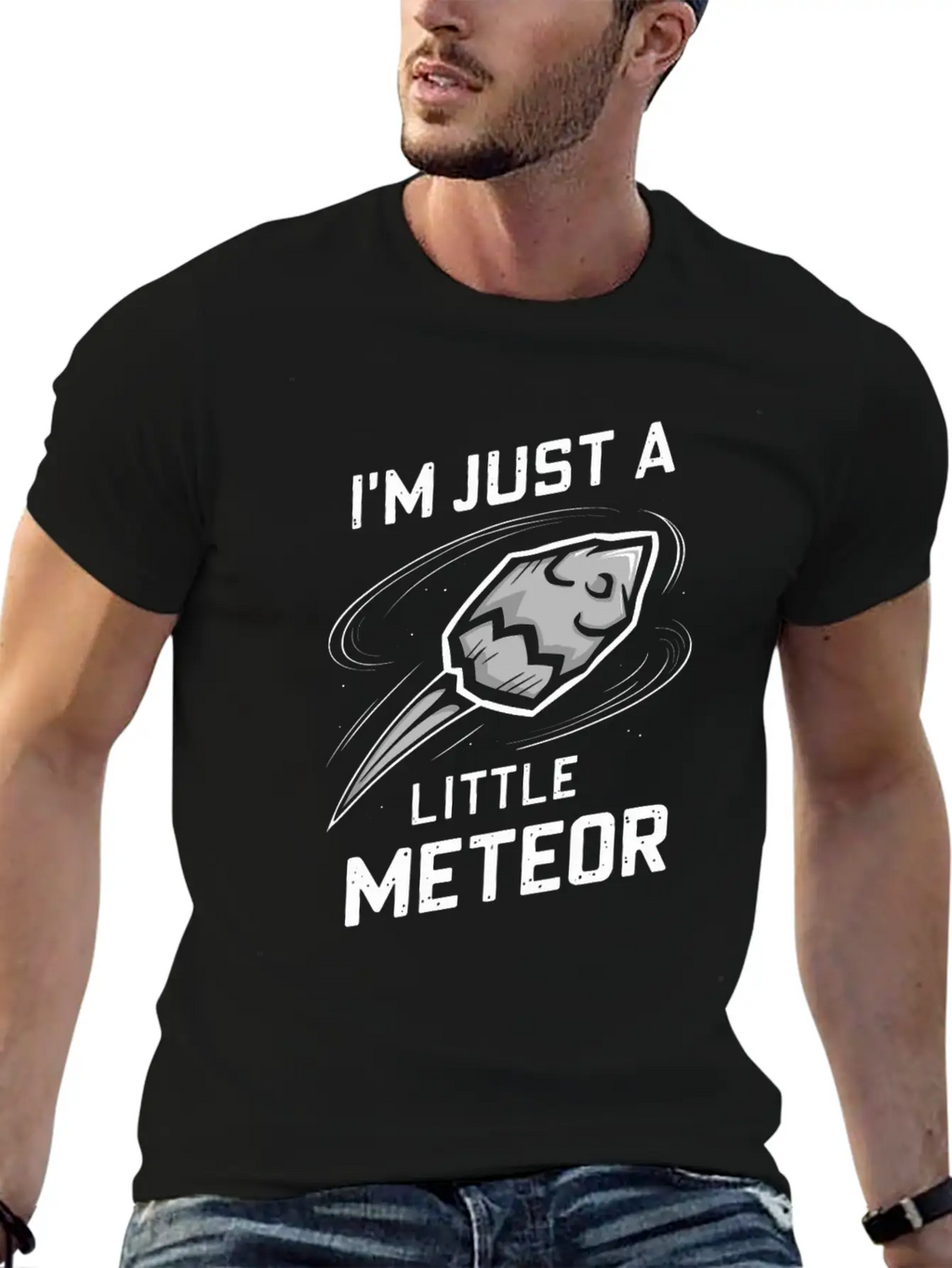 Stargazing Adventures Under The Meteor Shower Timeless Short Sleeve Tee – Comfy And Minimalist Design
