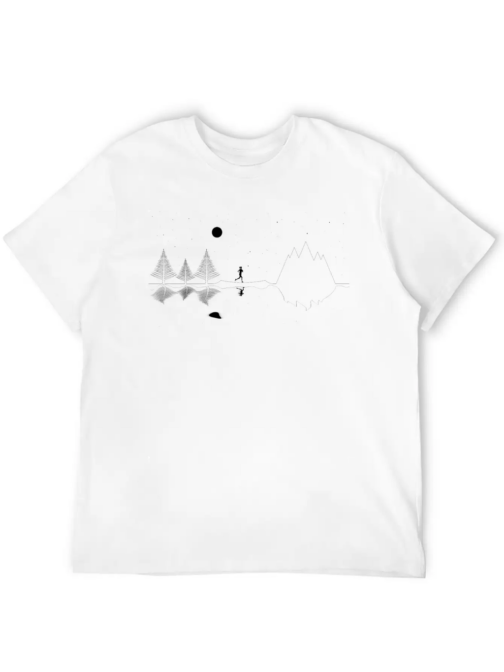Stars And Lines Classic Cotton Tee – Unisex Comfort For Any Season