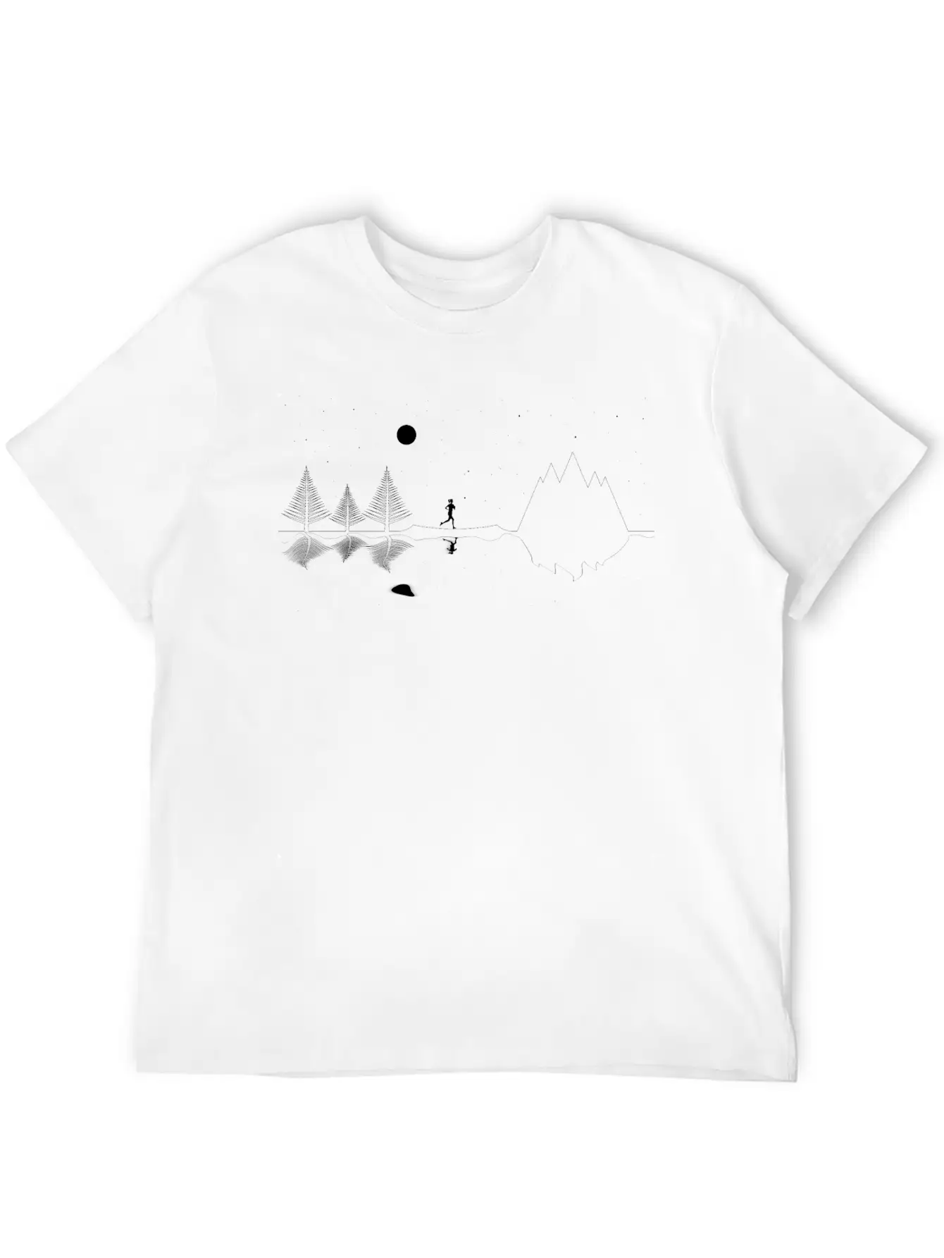Stars And Lines Classic Cotton Tee – Unisex Comfort For Any Season
