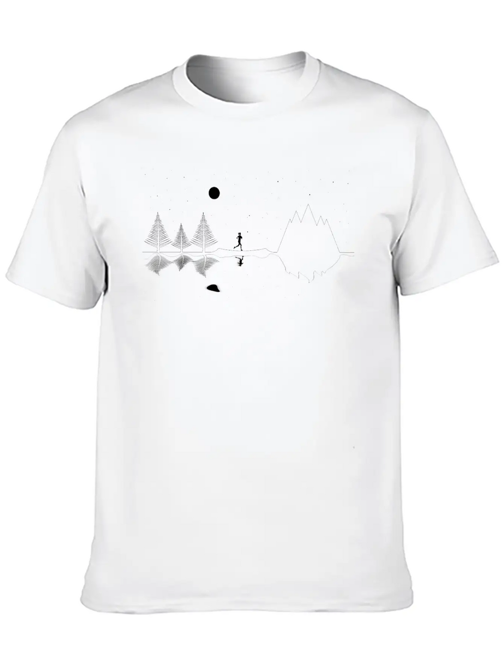 Stars And Lines Classic Cotton Tee – Unisex Comfort For Any Season