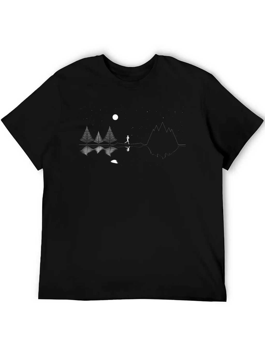Stars And Lines Classic Cotton Tee – Unisex Comfort For Any Season