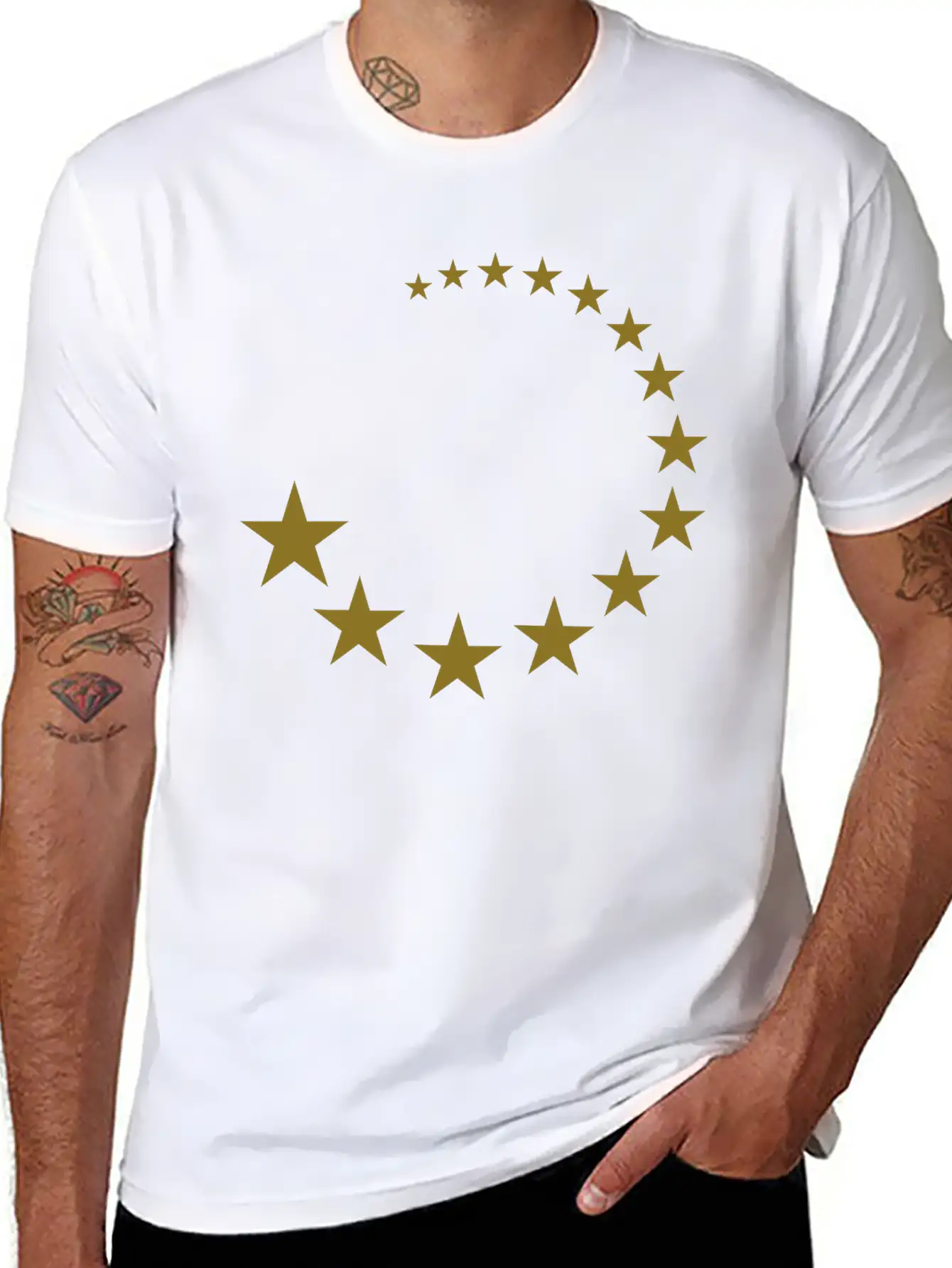Stars Relaxed Everyday Tee – Lightweight And Durable Cotton