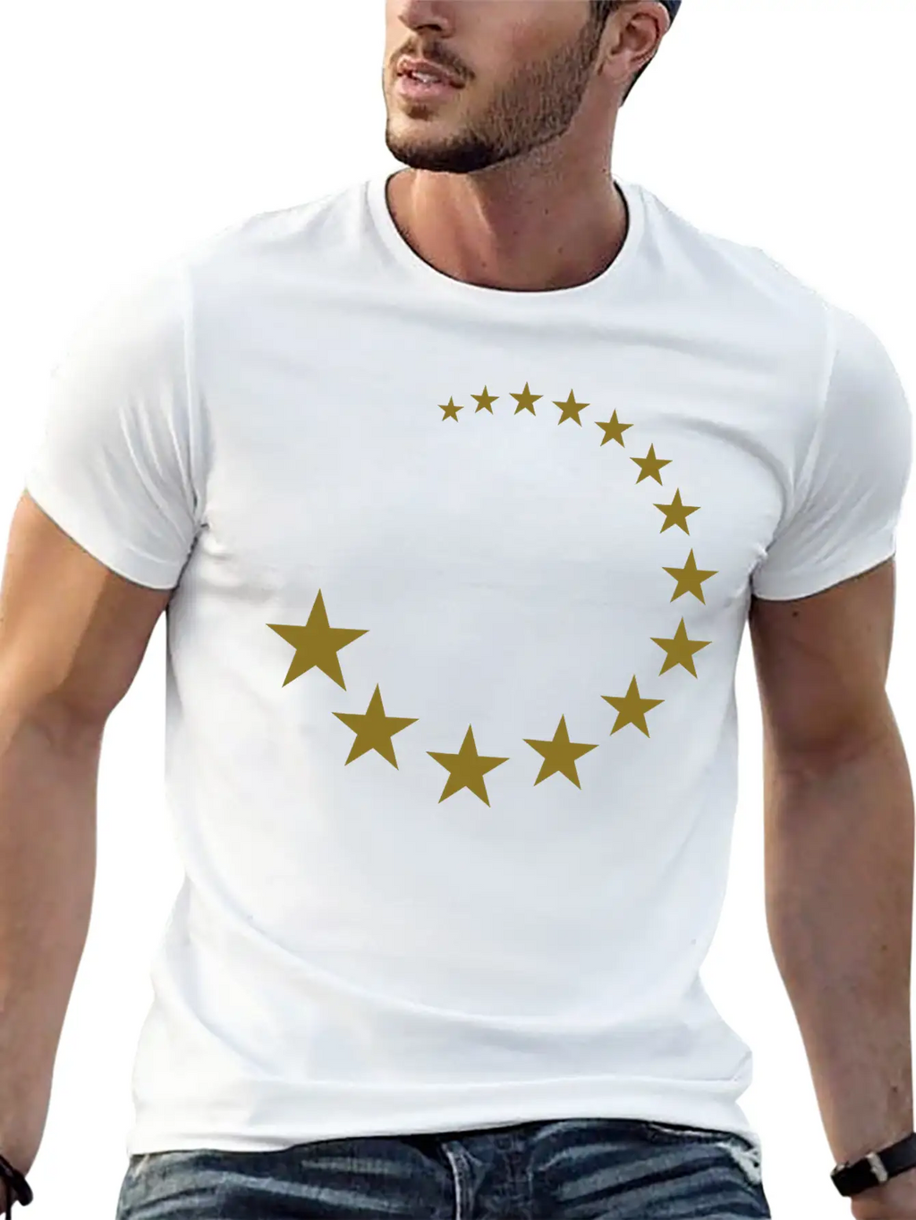 Stars Relaxed Everyday Tee – Lightweight And Durable Cotton