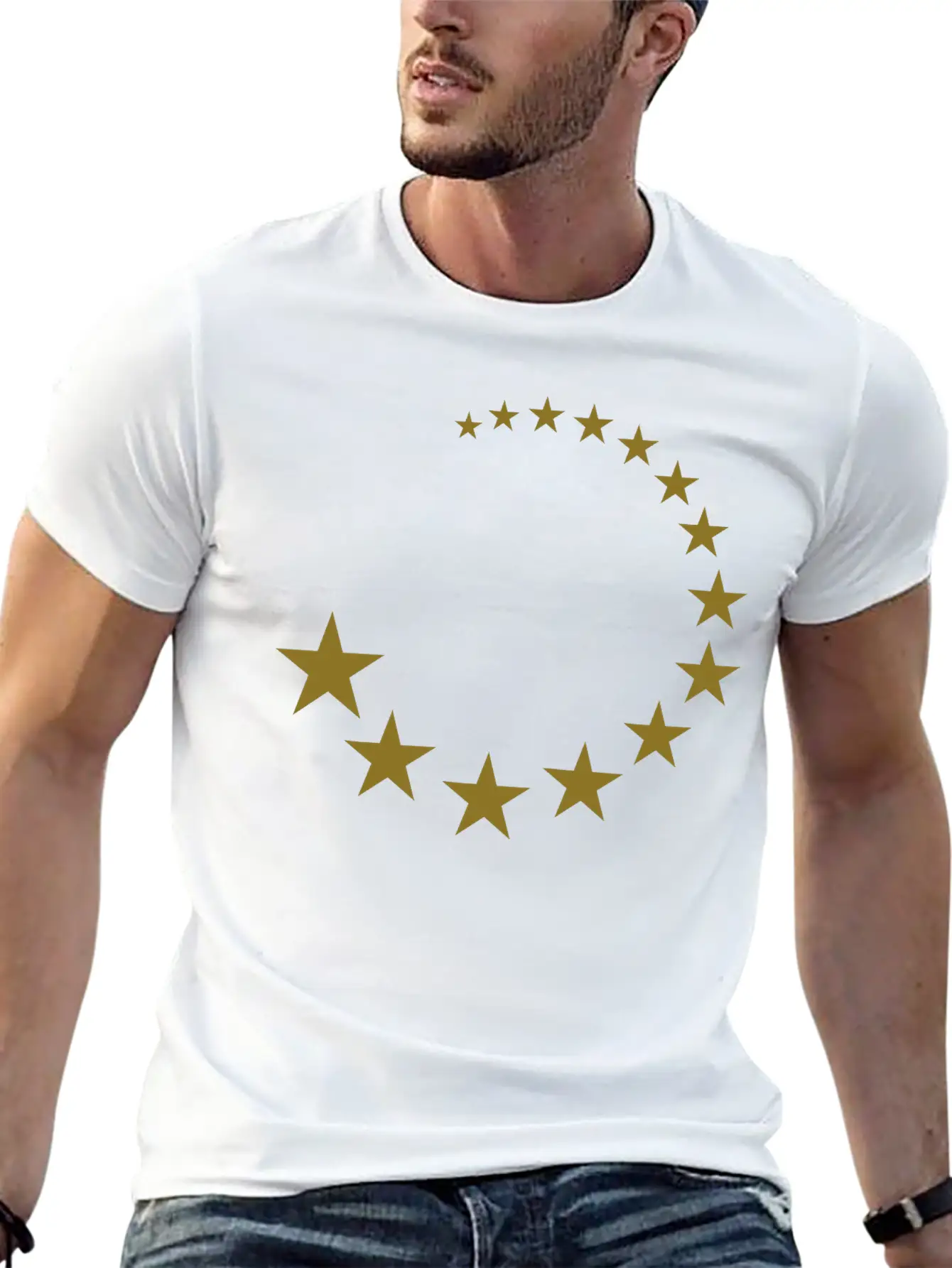 Stars Relaxed Everyday Tee – Lightweight And Durable Cotton
