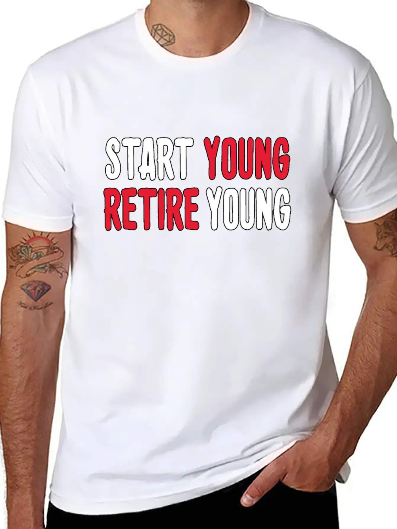 Start Young Business, Entrepreneur Mindset Retire. Timeless Short Sleeve Tee – Comfy And Minimalist Design